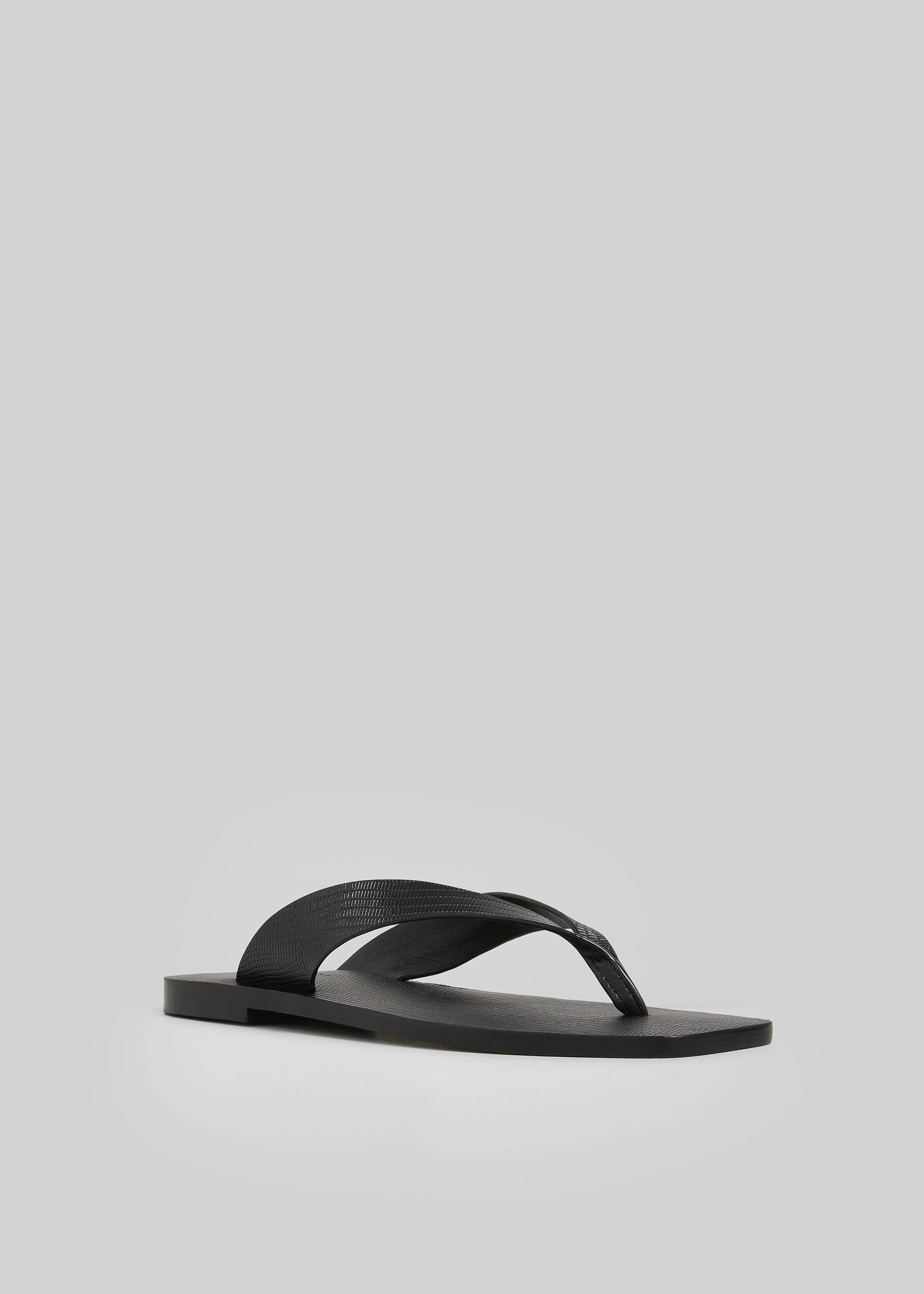 A.Emery The Kinto Sandals - Black Embossed Lizard - Image 4