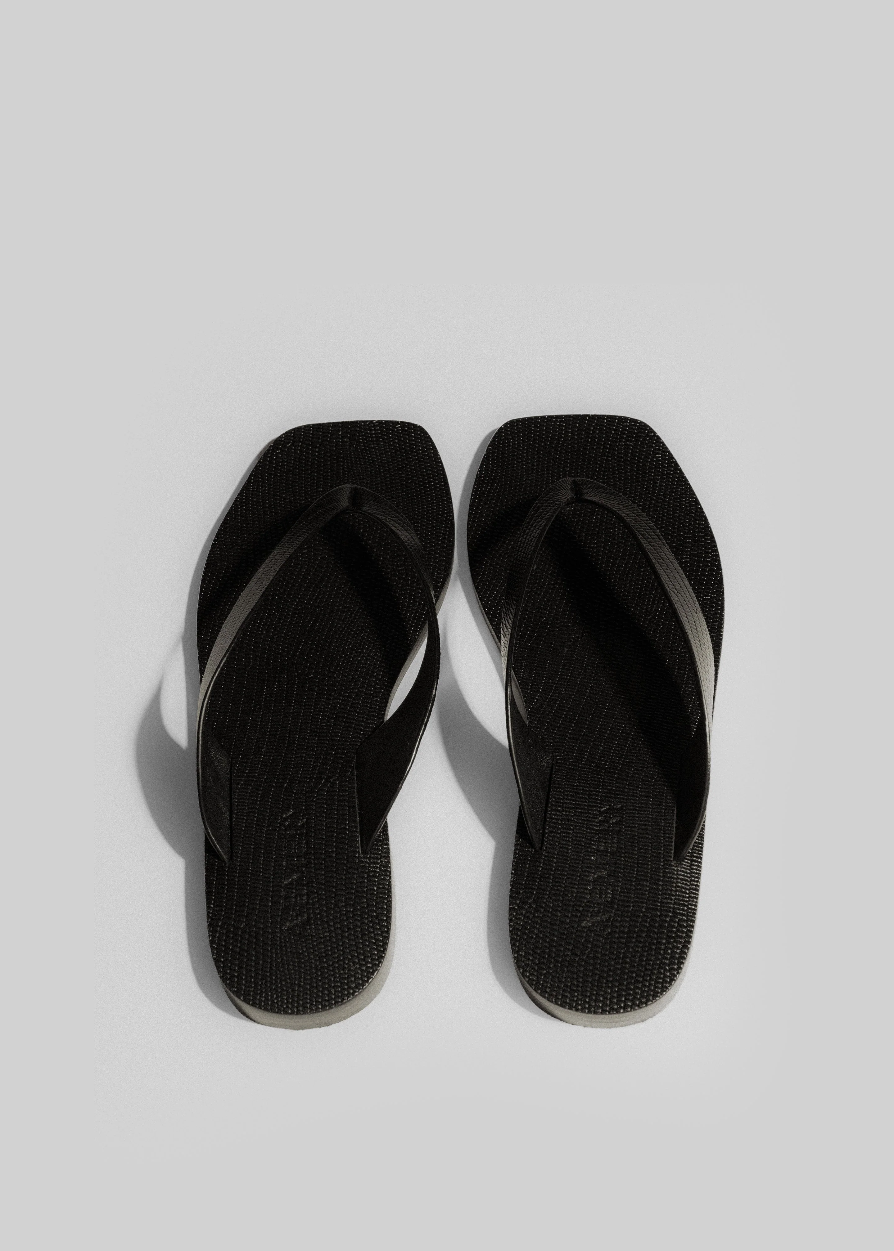 A.Emery The Kinto Sandals - Black Embossed Lizard - Image 5