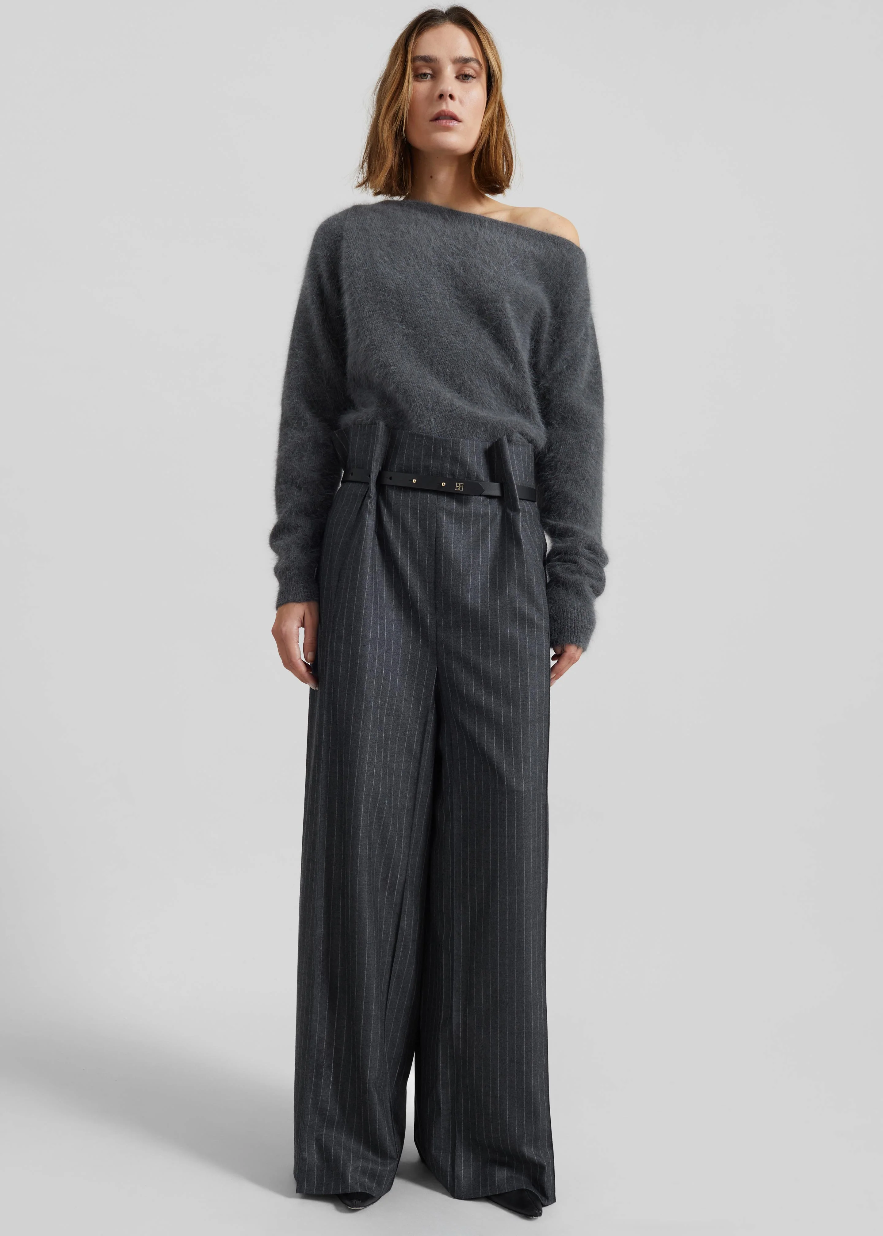 Almere Fuzzy Sweater - Dark Grey - Image 4