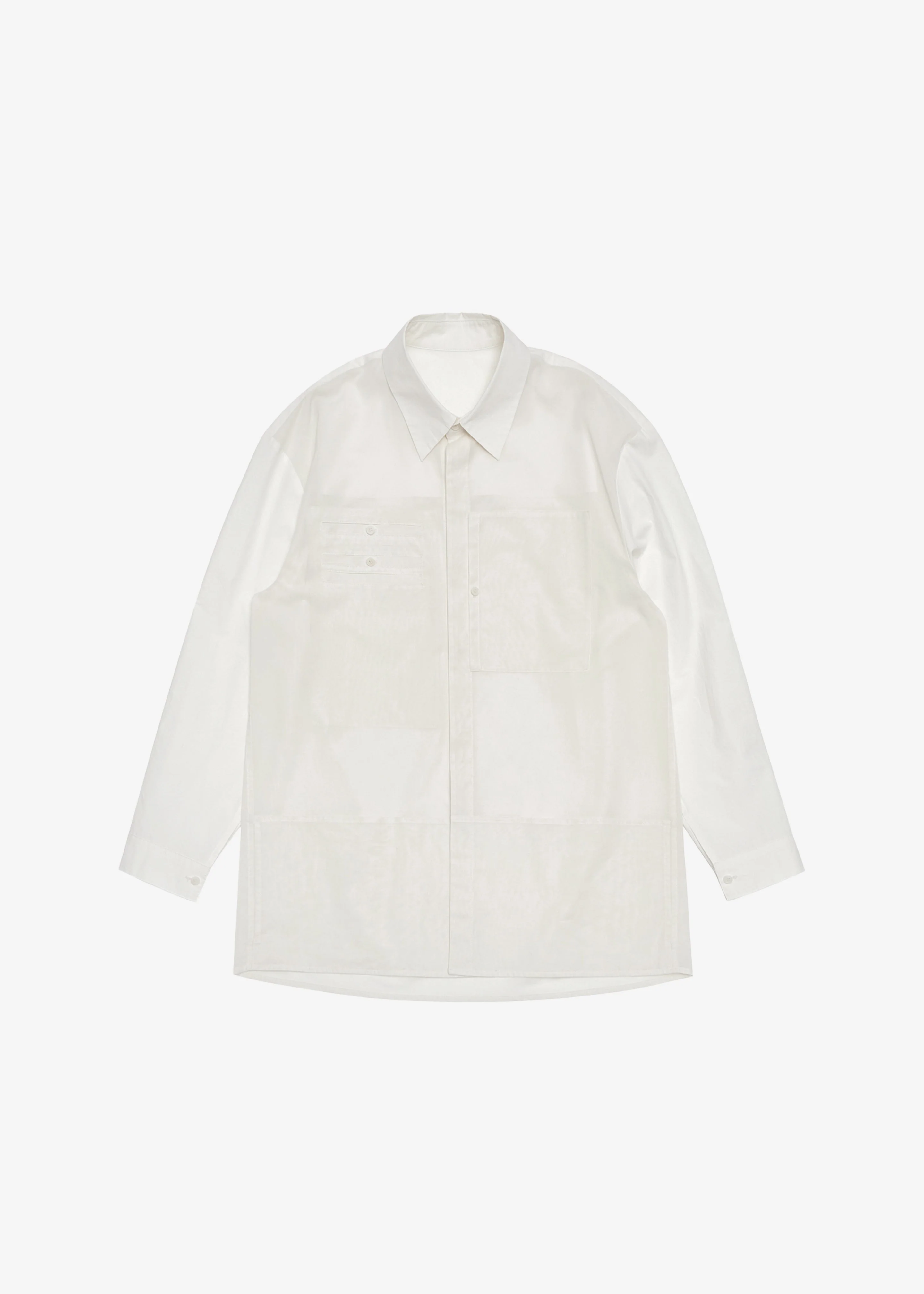 Amomento Drawer Pocket Shirt - Ivory - Image 8