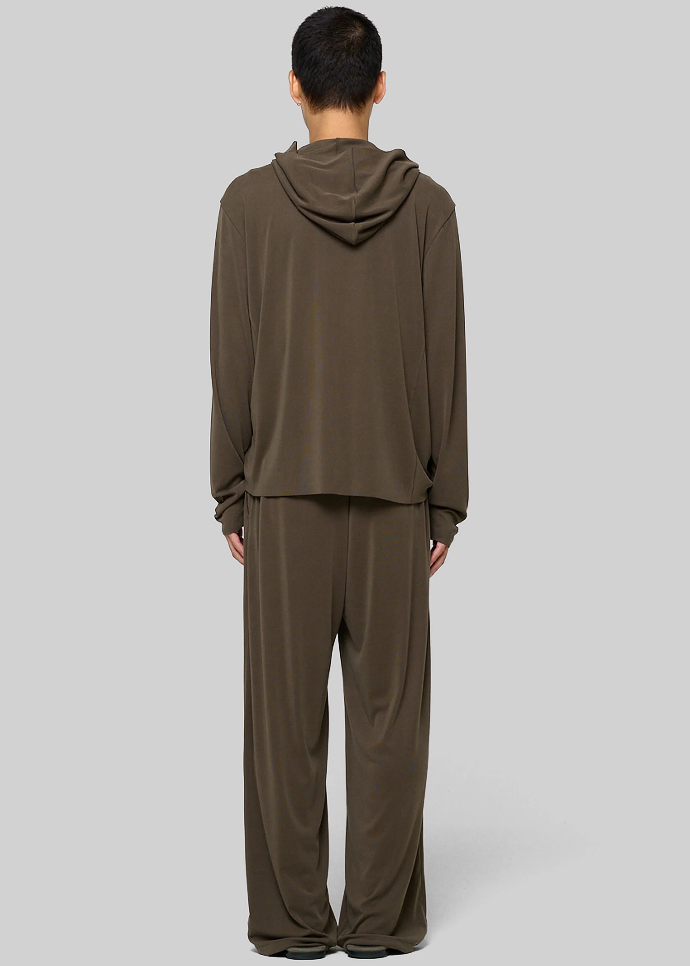 Amomento Jersey Hooded Jumper - Brown - Image 4