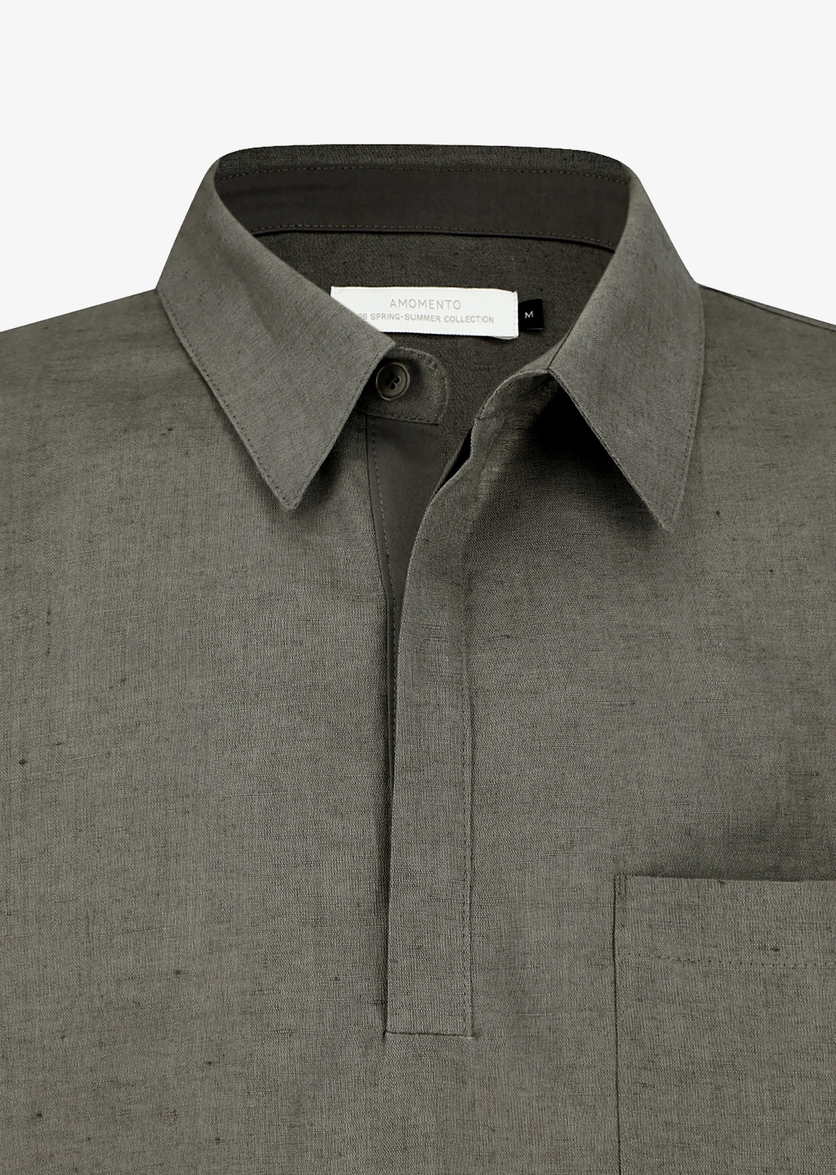 Amomento Linen Pullover - Khaki - Image 6