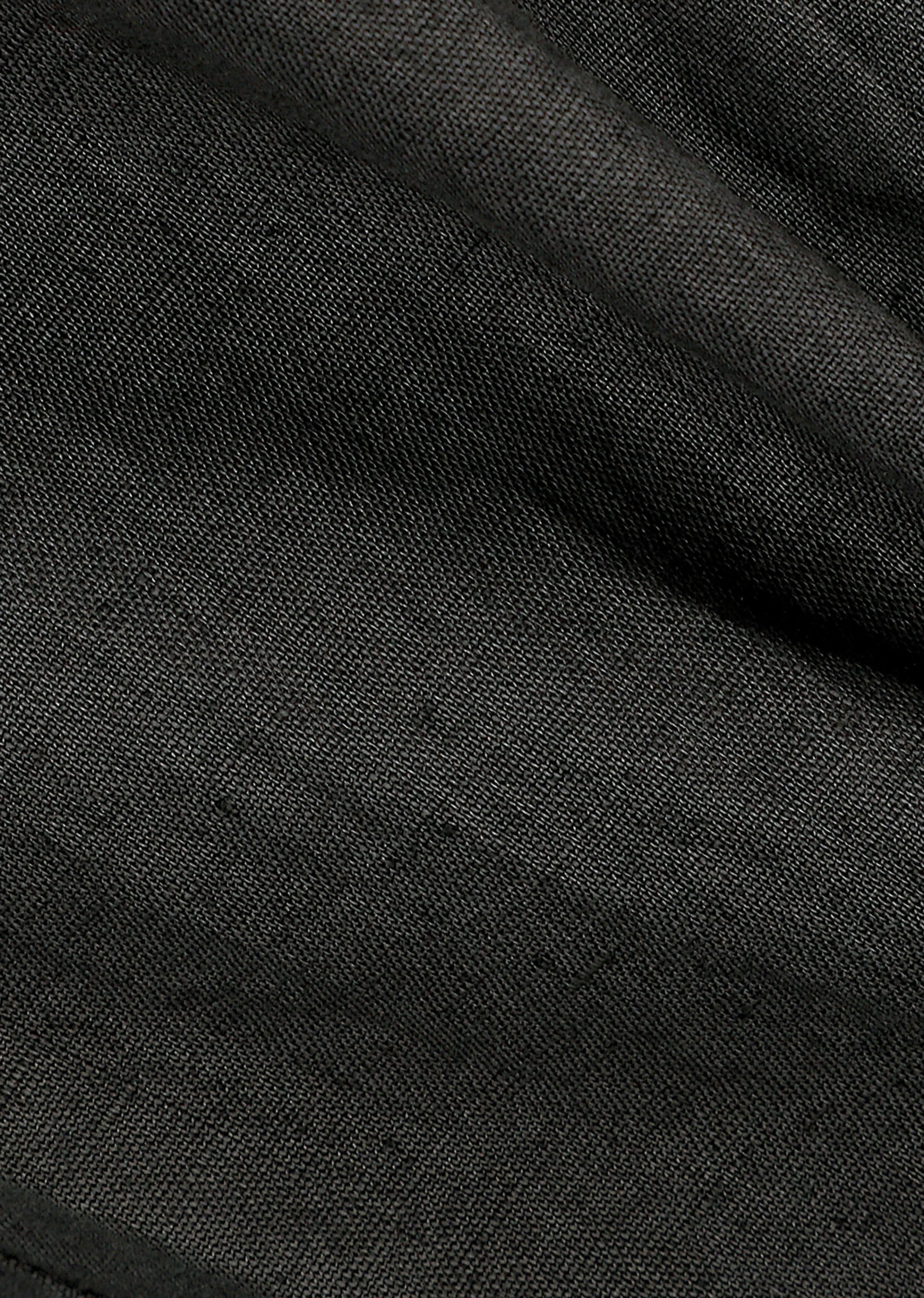 Amomento Linen Two Tuck Wide Pants - Khaki Grey - Image 6