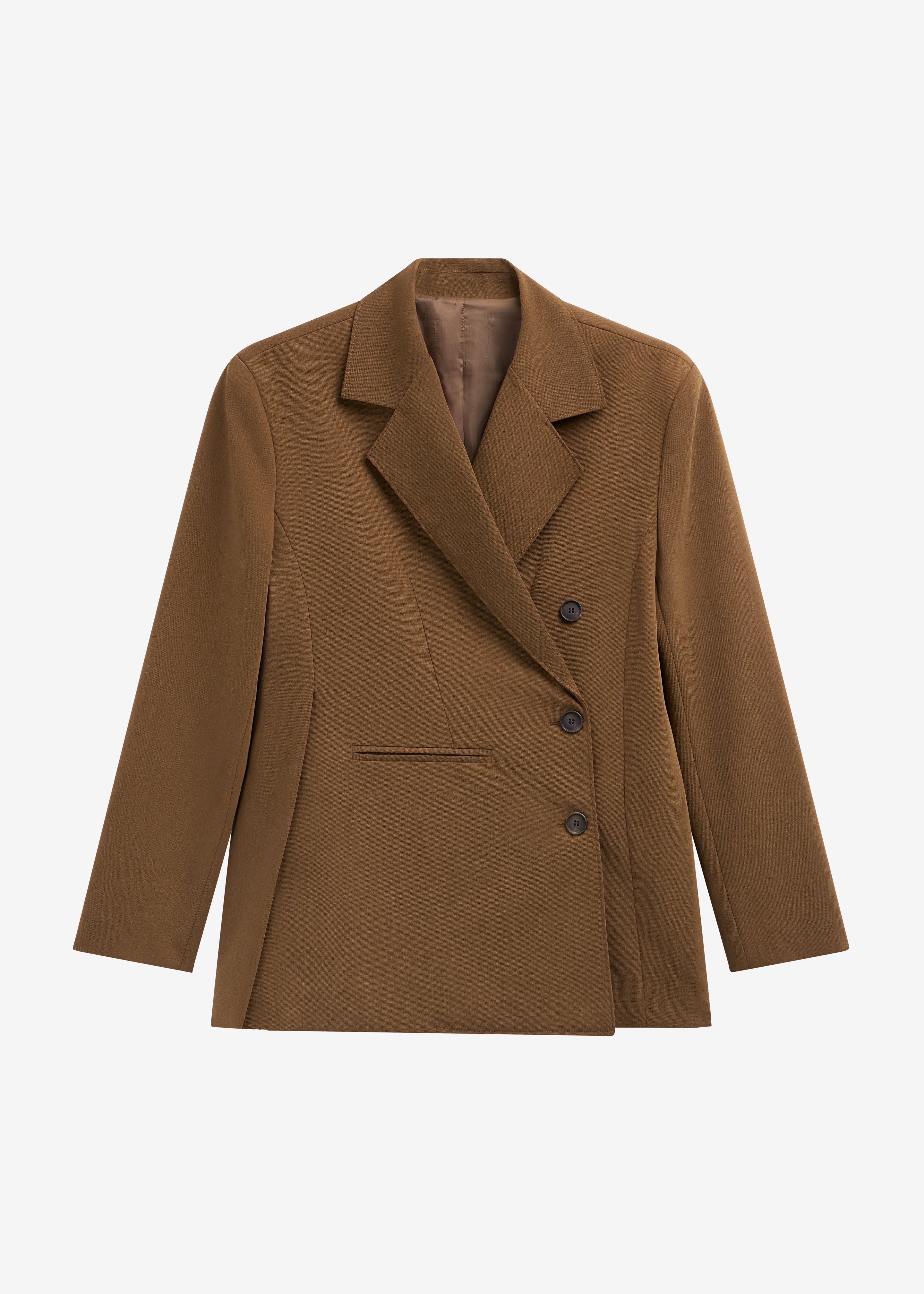 Antwerp Wrap Blazer - Brown - Image 8