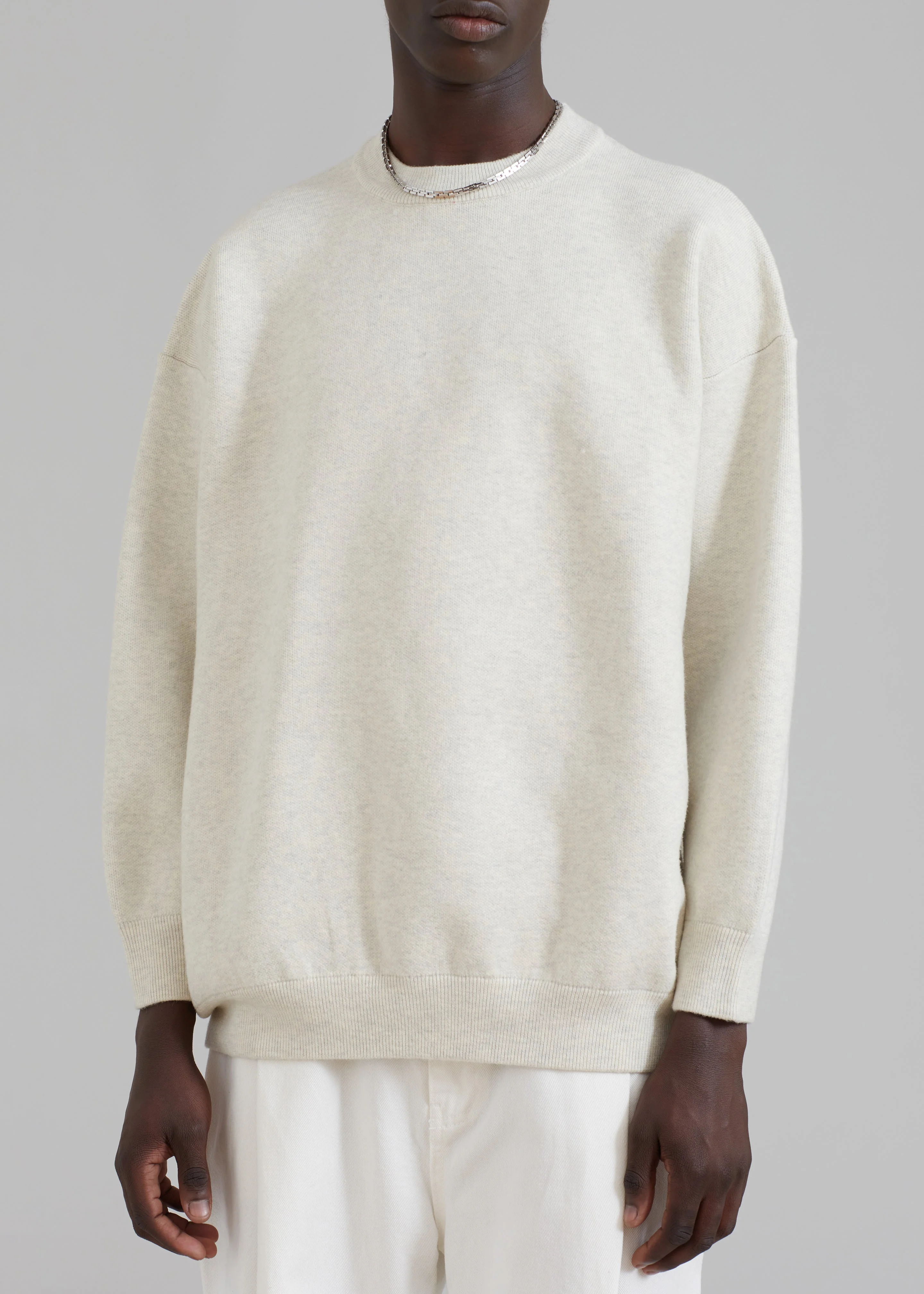 Arne Sweater - Grey Melange - Image 10