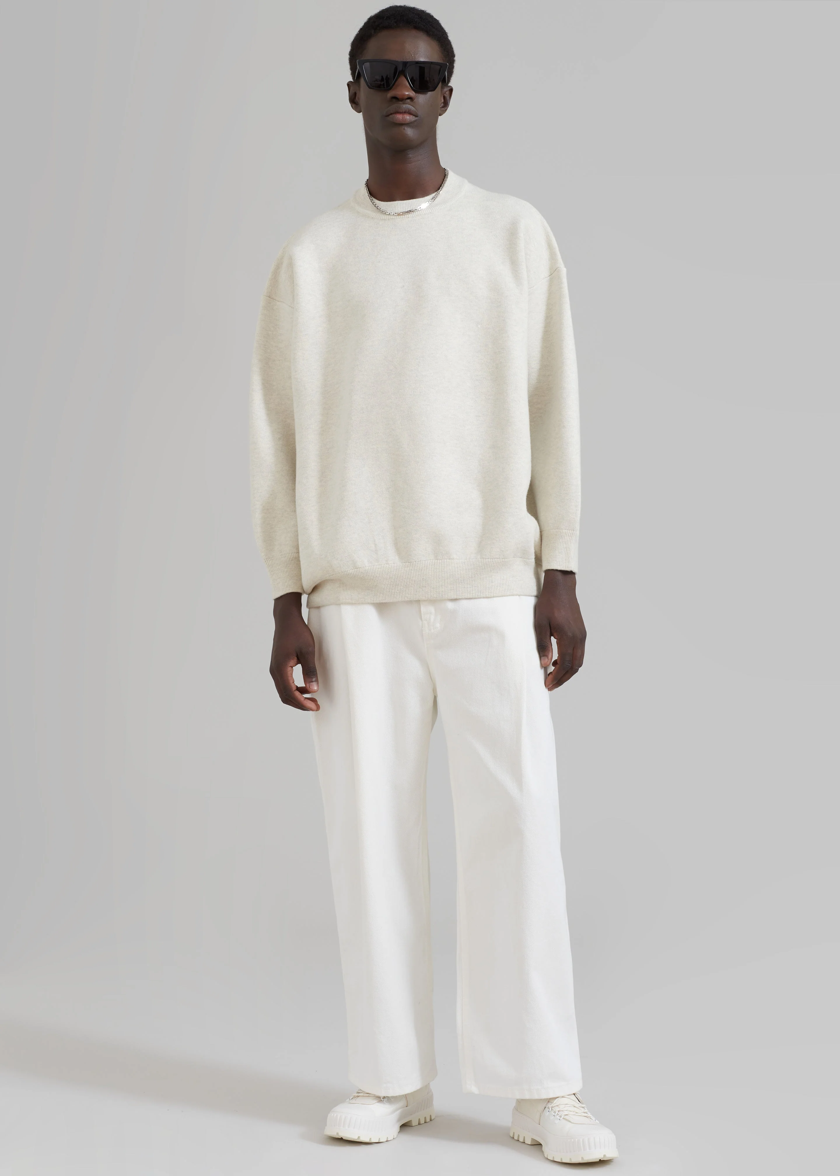 Arne Sweater - Grey Melange - Image 9