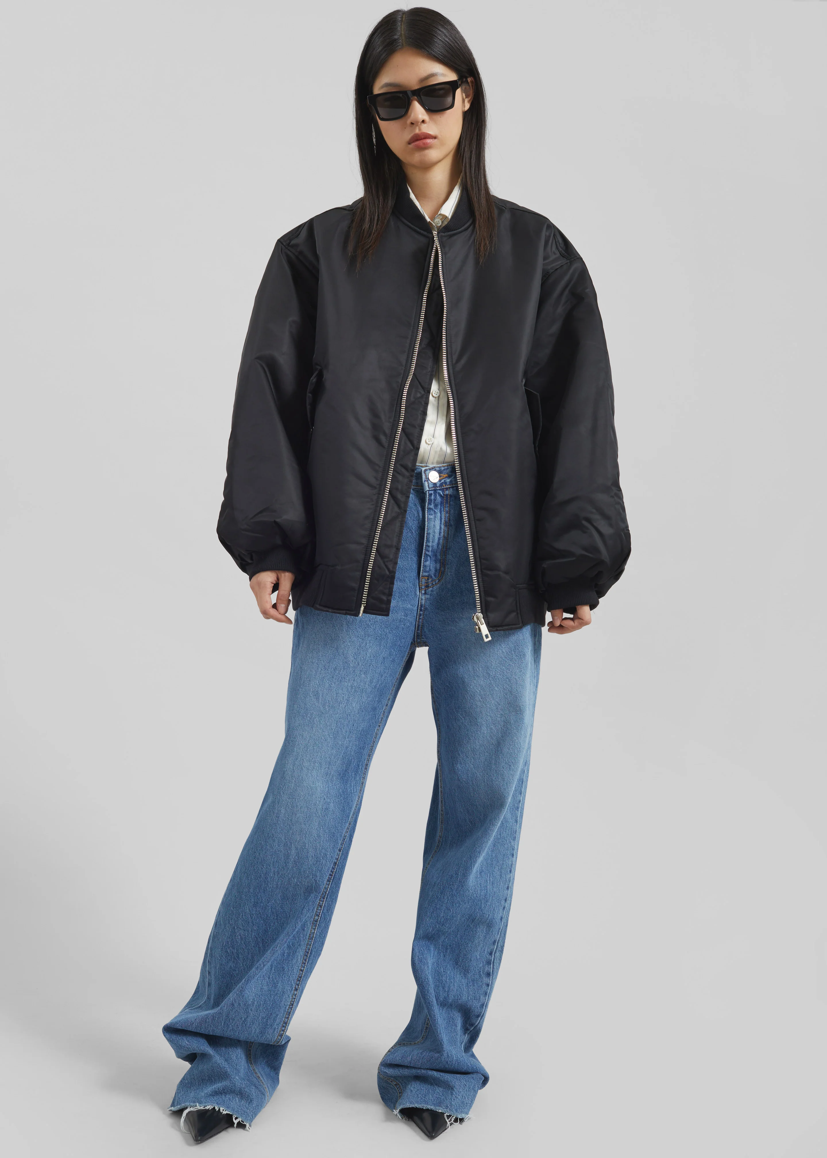 Astra Bomber Jacket - Black - Image 5