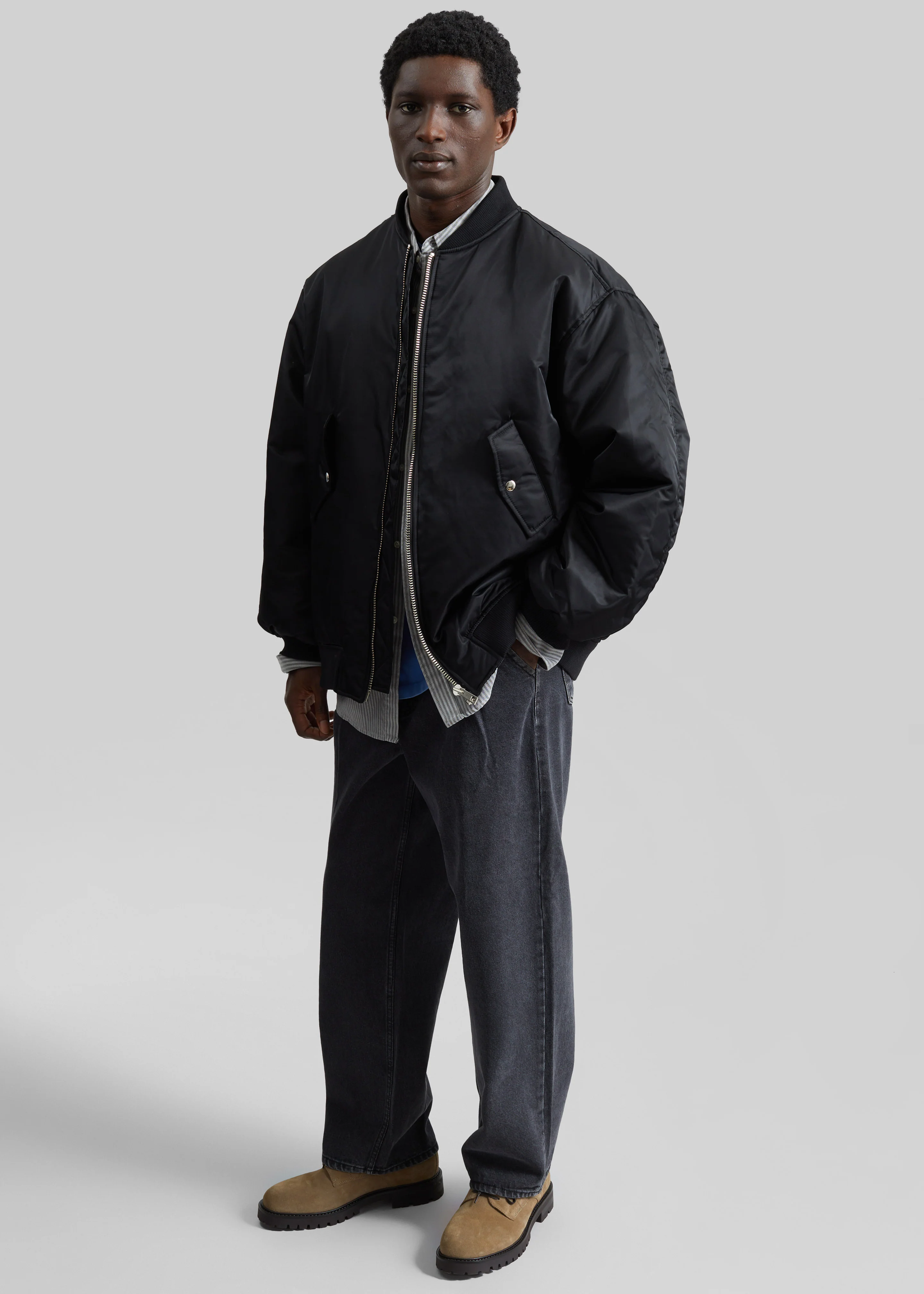 Astra Bomber Jacket - Black - Image 8
