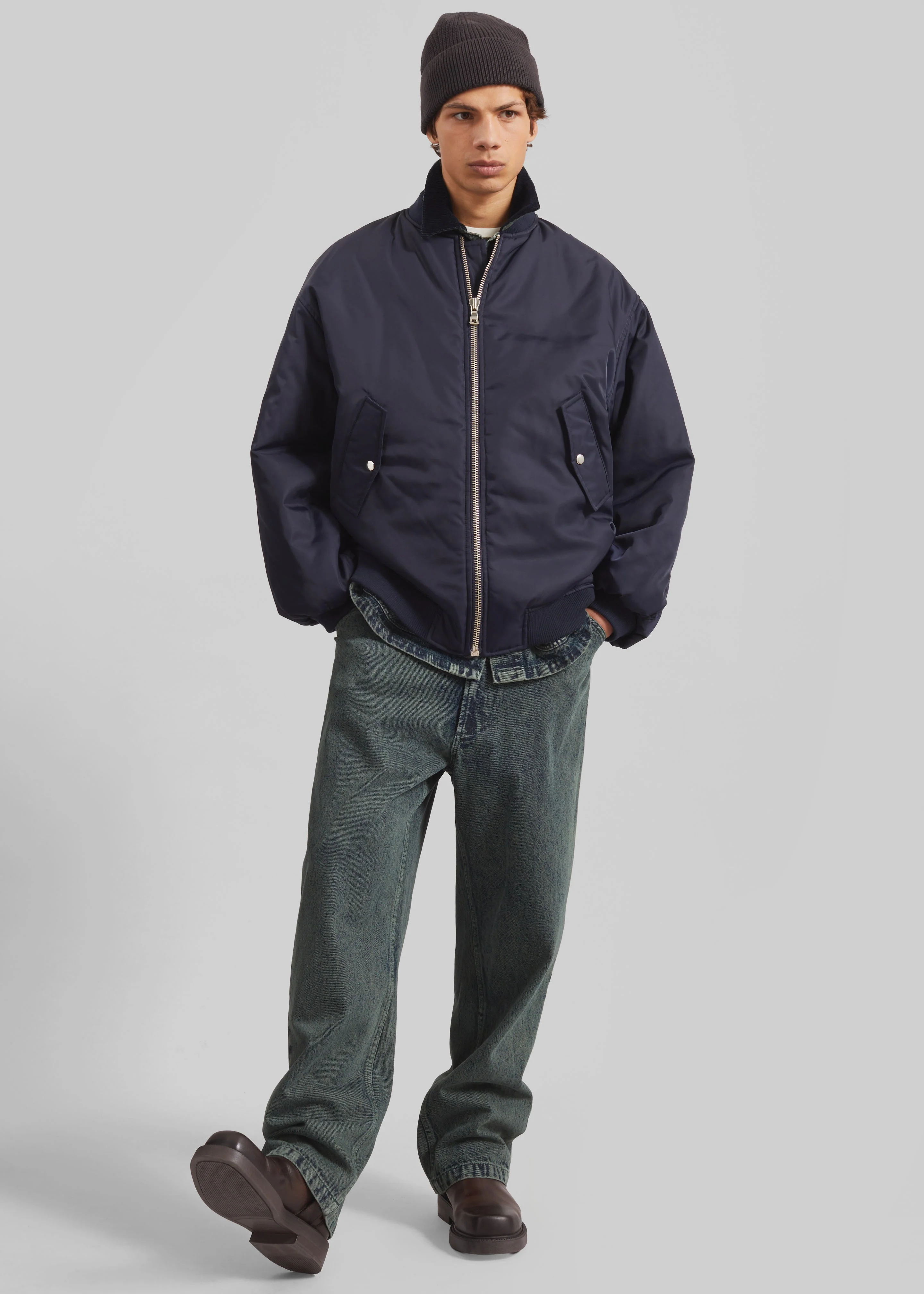 Astra Bomber Jacket - Navy - Image 2