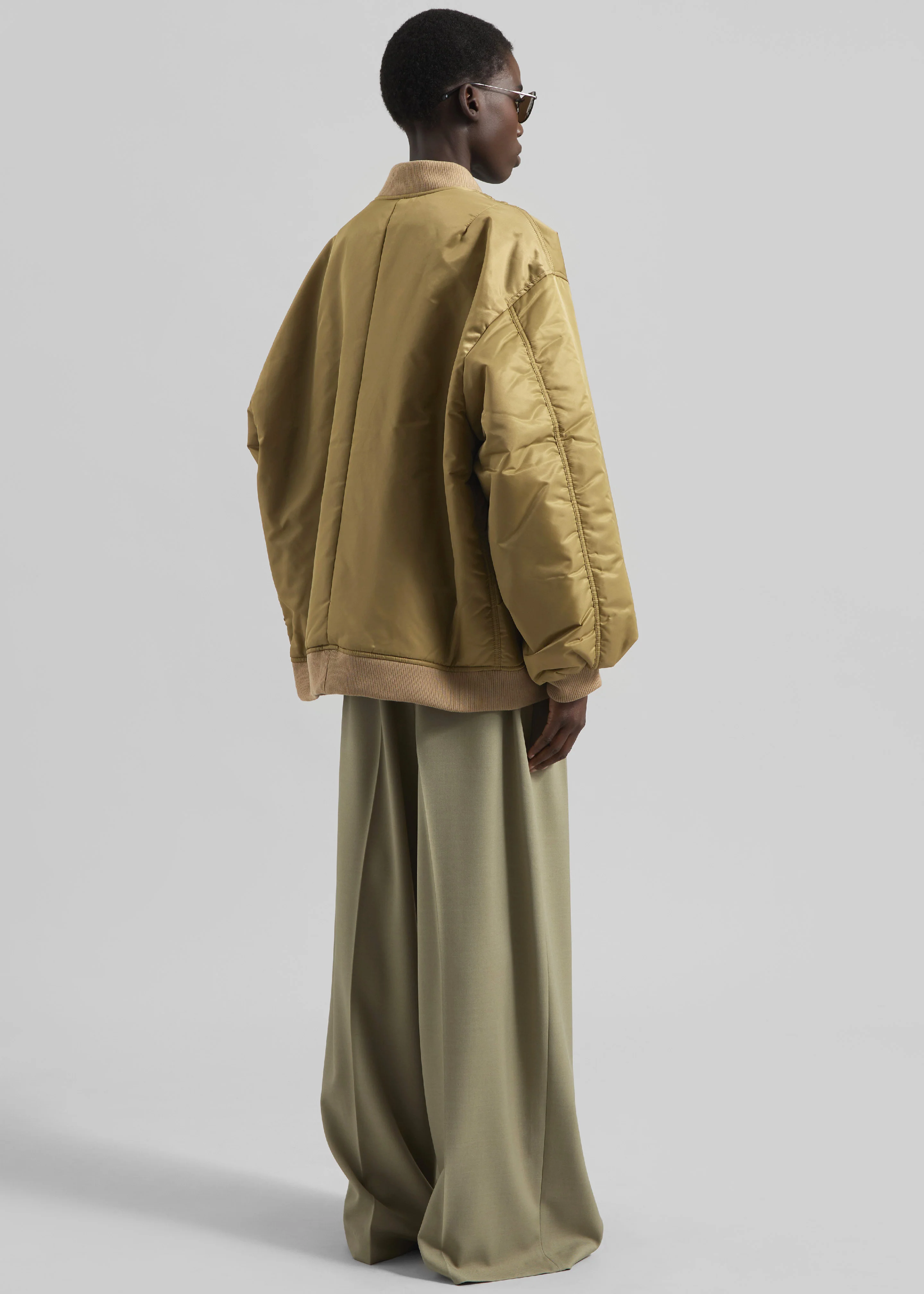 Astra Bomber Jacket - Olive - Image 13