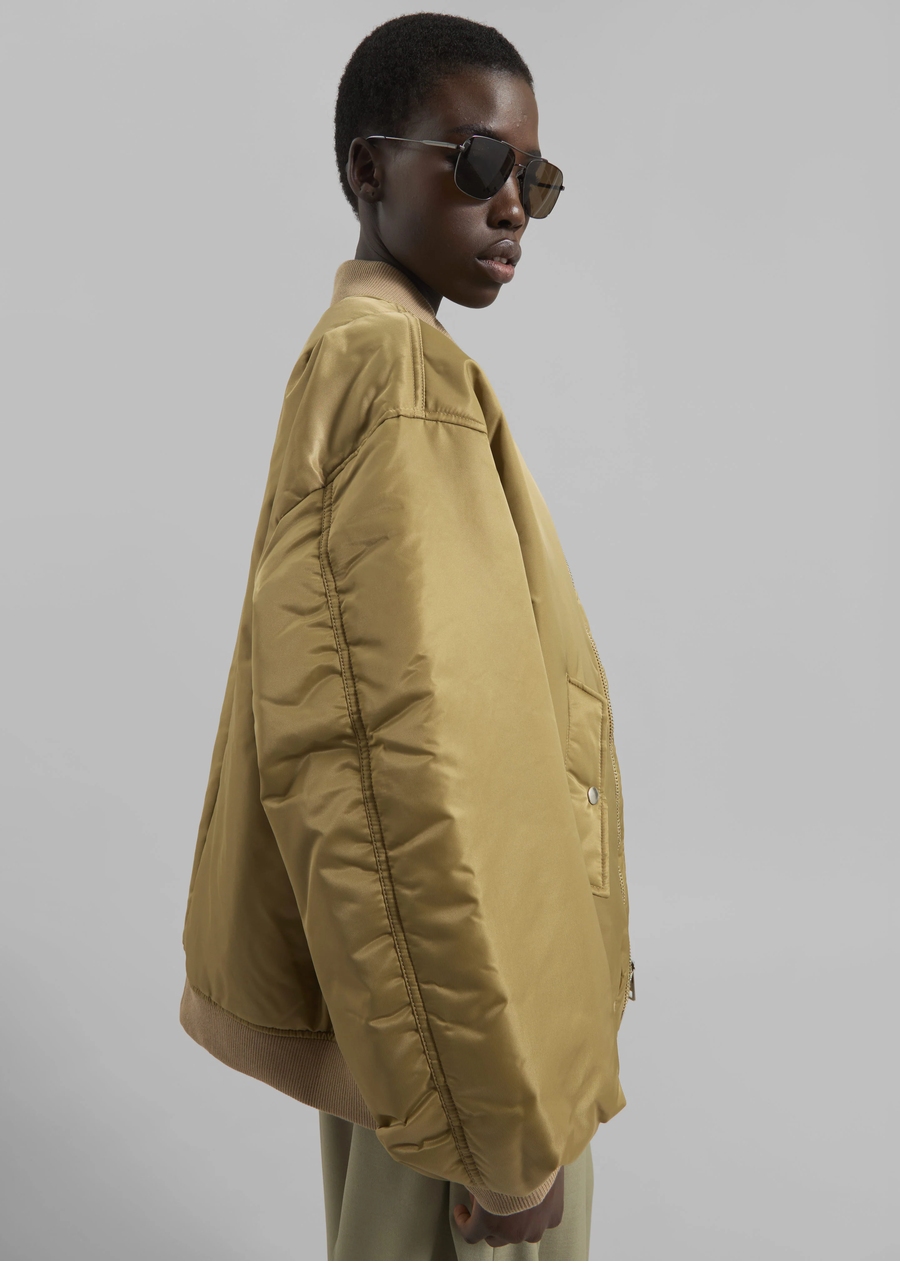 Astra Bomber Jacket - Olive - Image 3