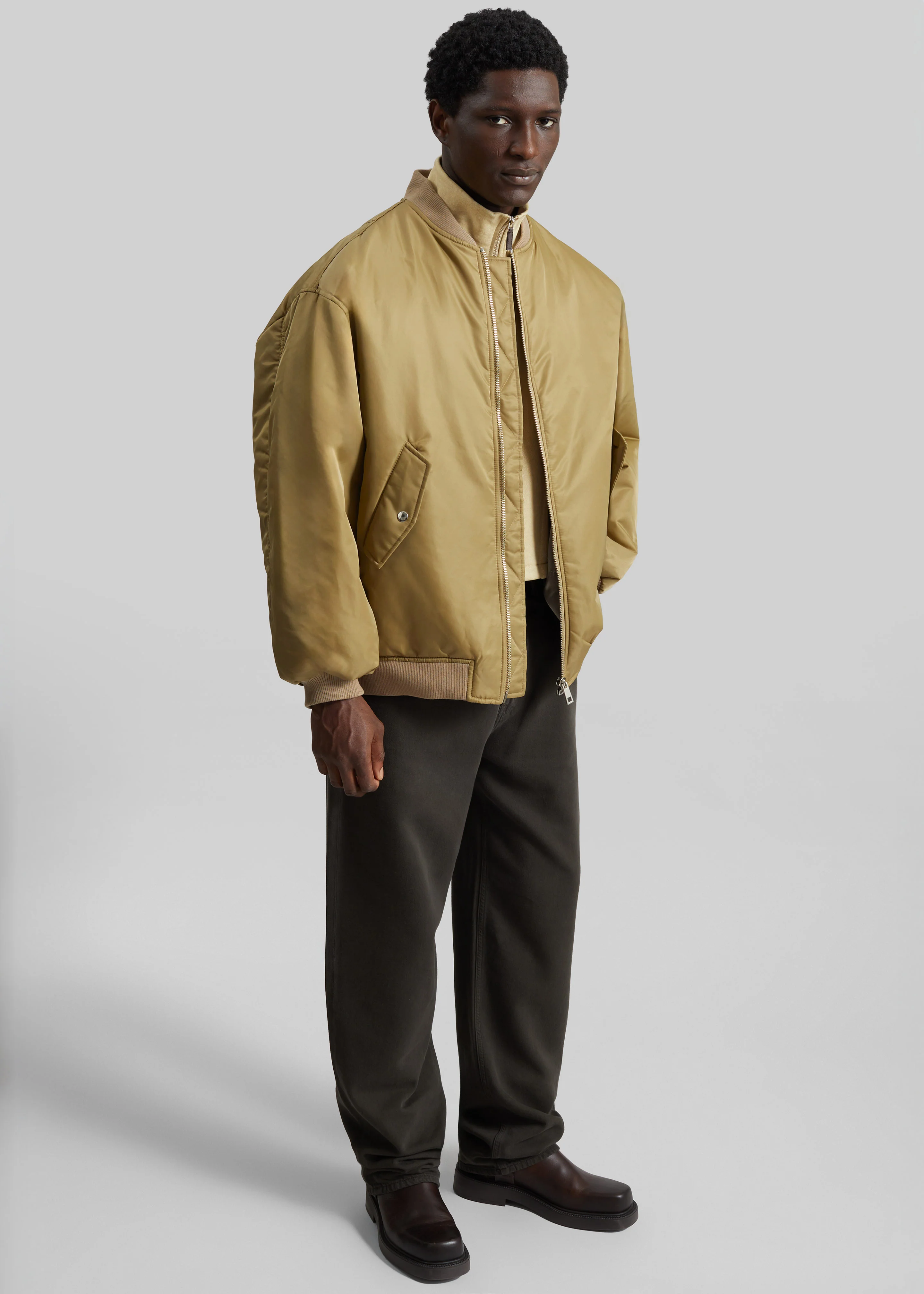 Astra Bomber Jacket - Olive - Image 8