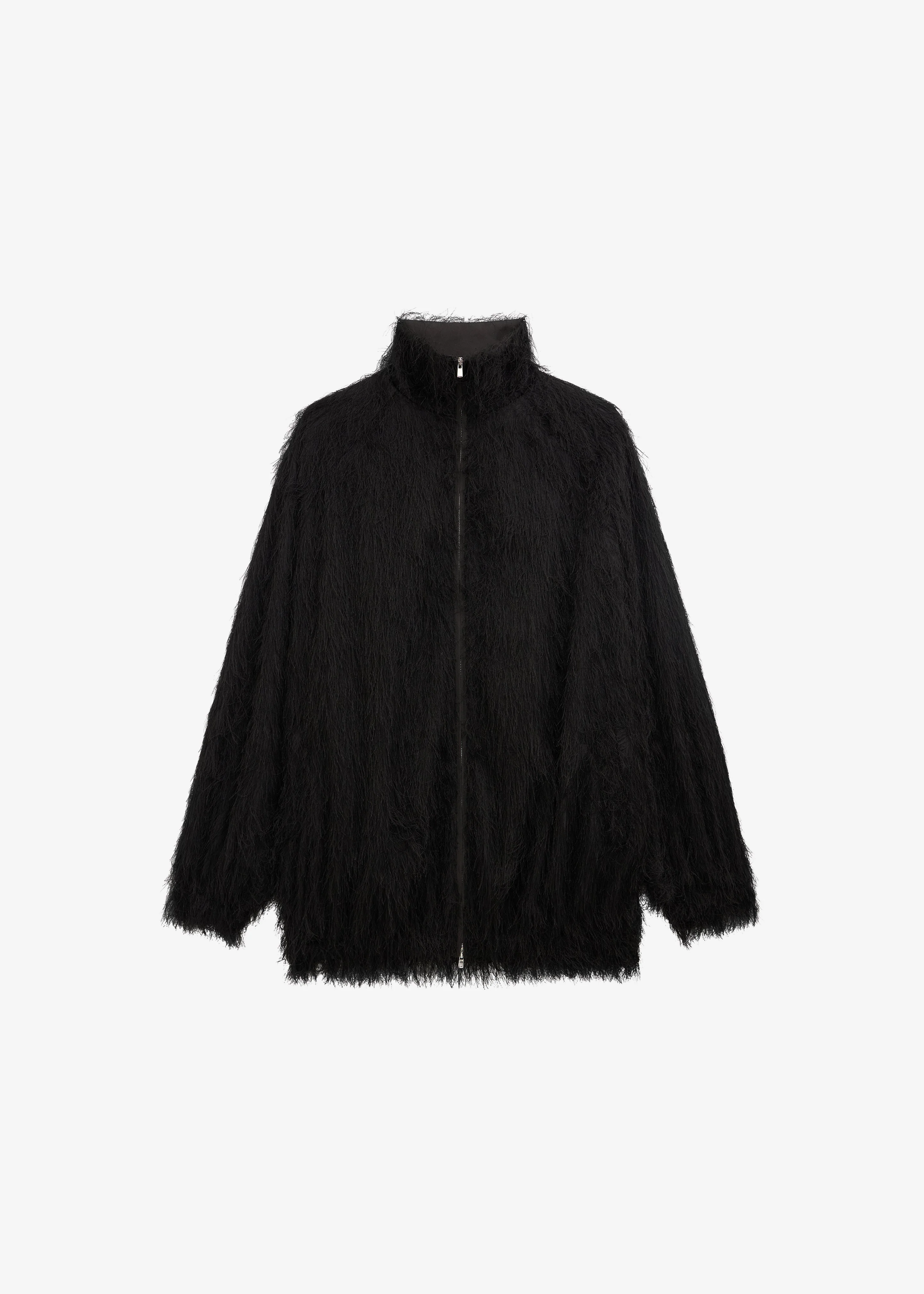 Baxter Fringed Track Jacket - Black - Image 7