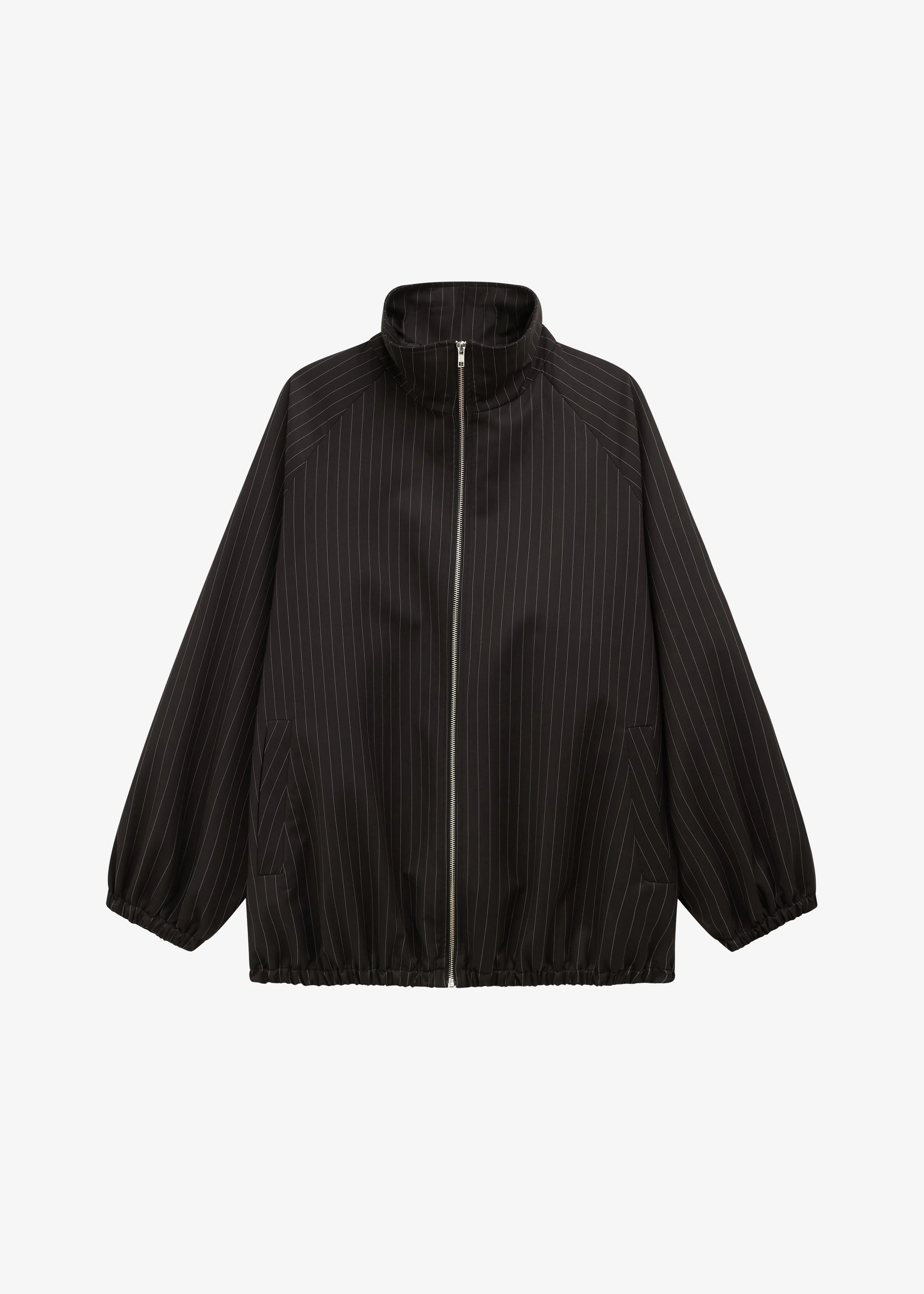 Baxter Track Jacket - Black/White Pinstripe - Image 7