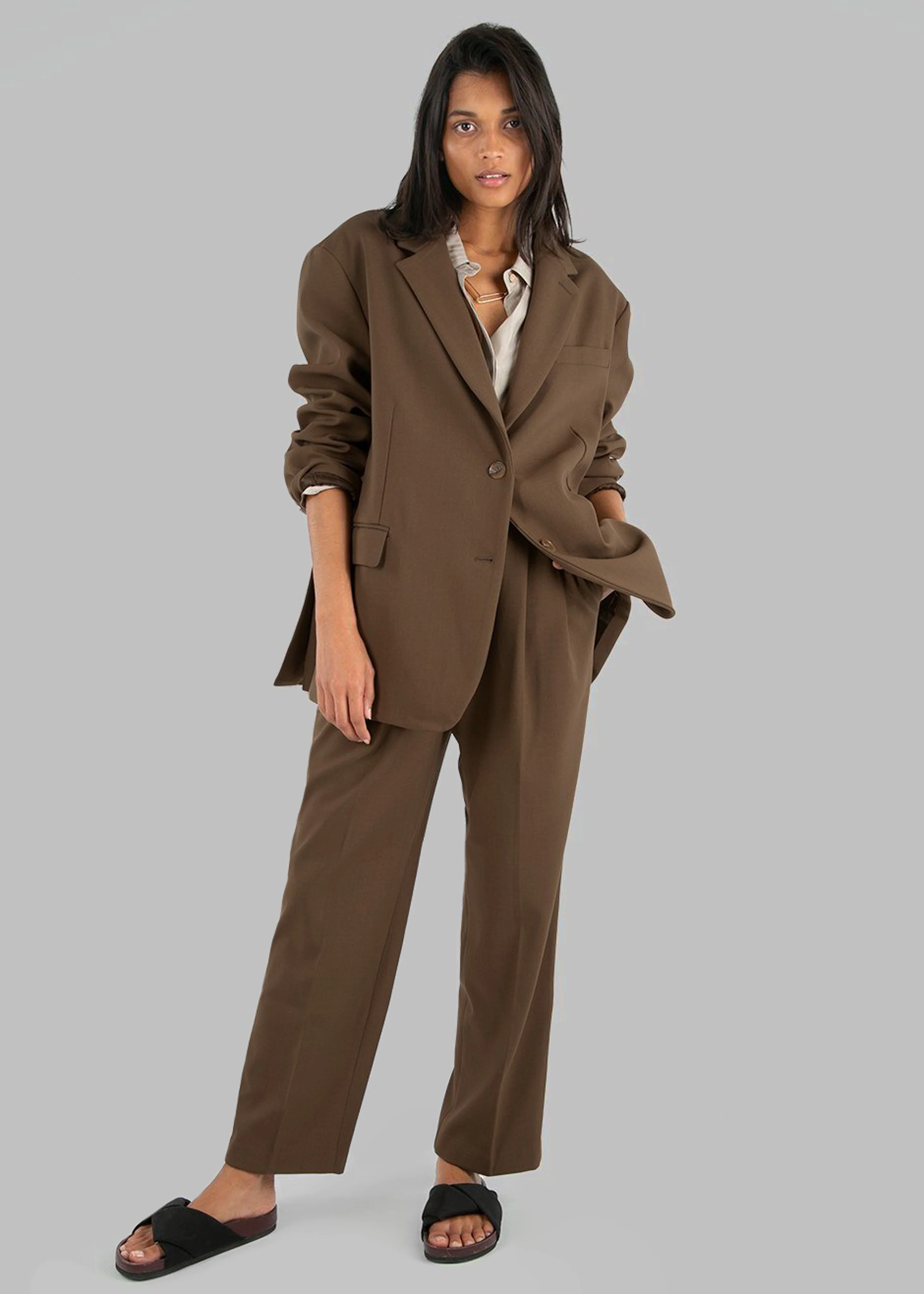 Bea Blazer - Chocolate - Image 10