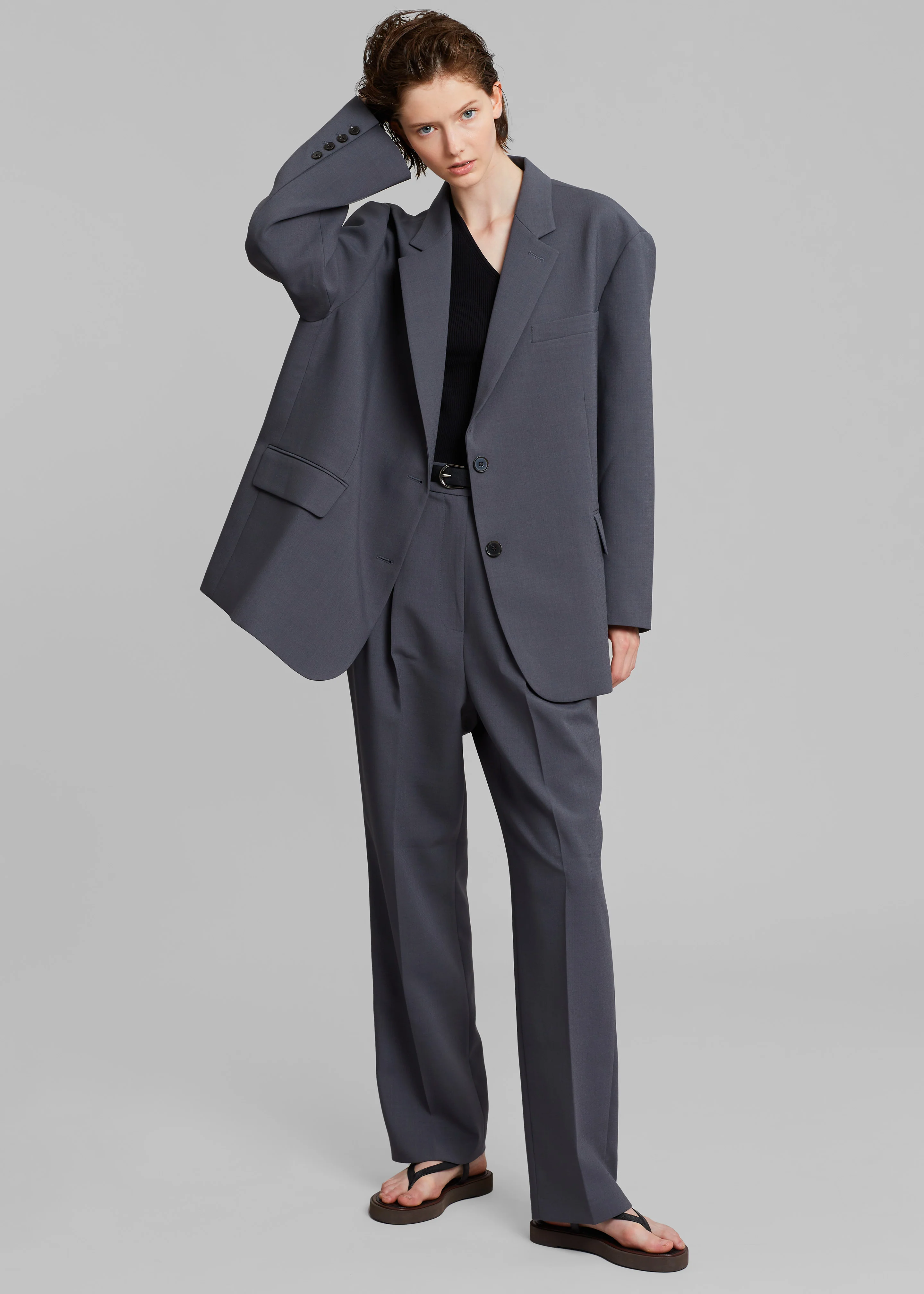 Bea Suit Pants - Charcoal - Image 5