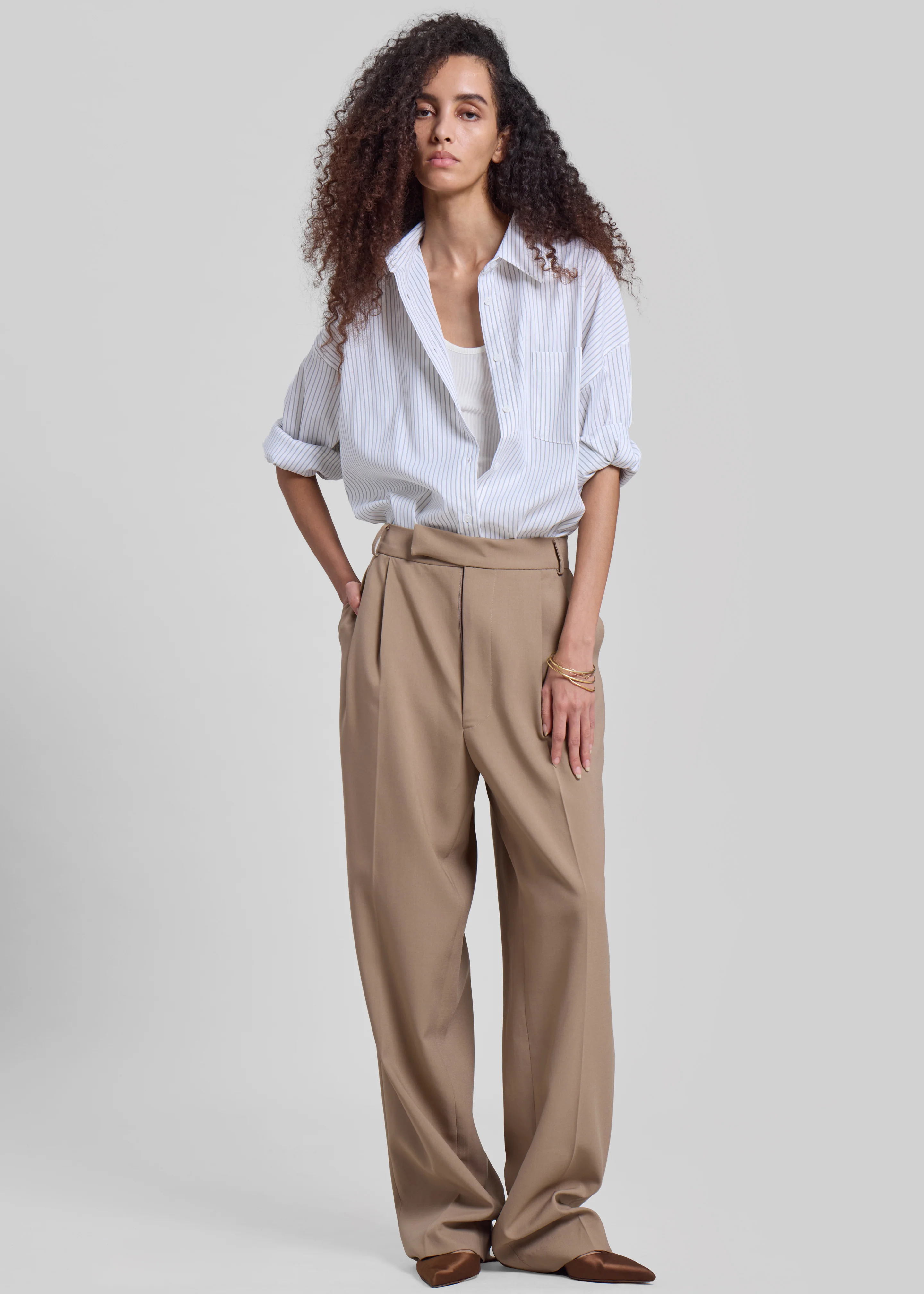 Bea Suit Pants - Latte - Image 12