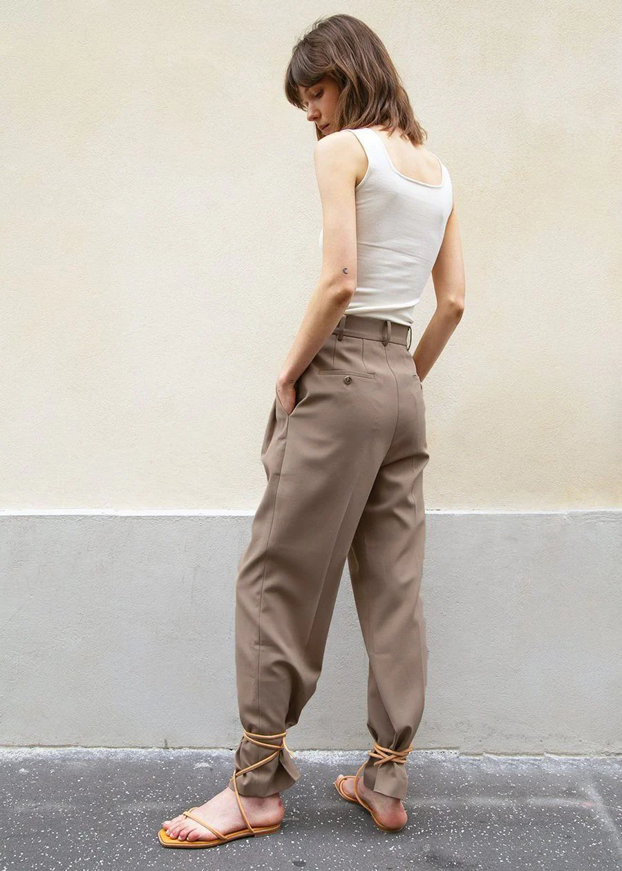 Bea Suit Pants - Latte - Image 13