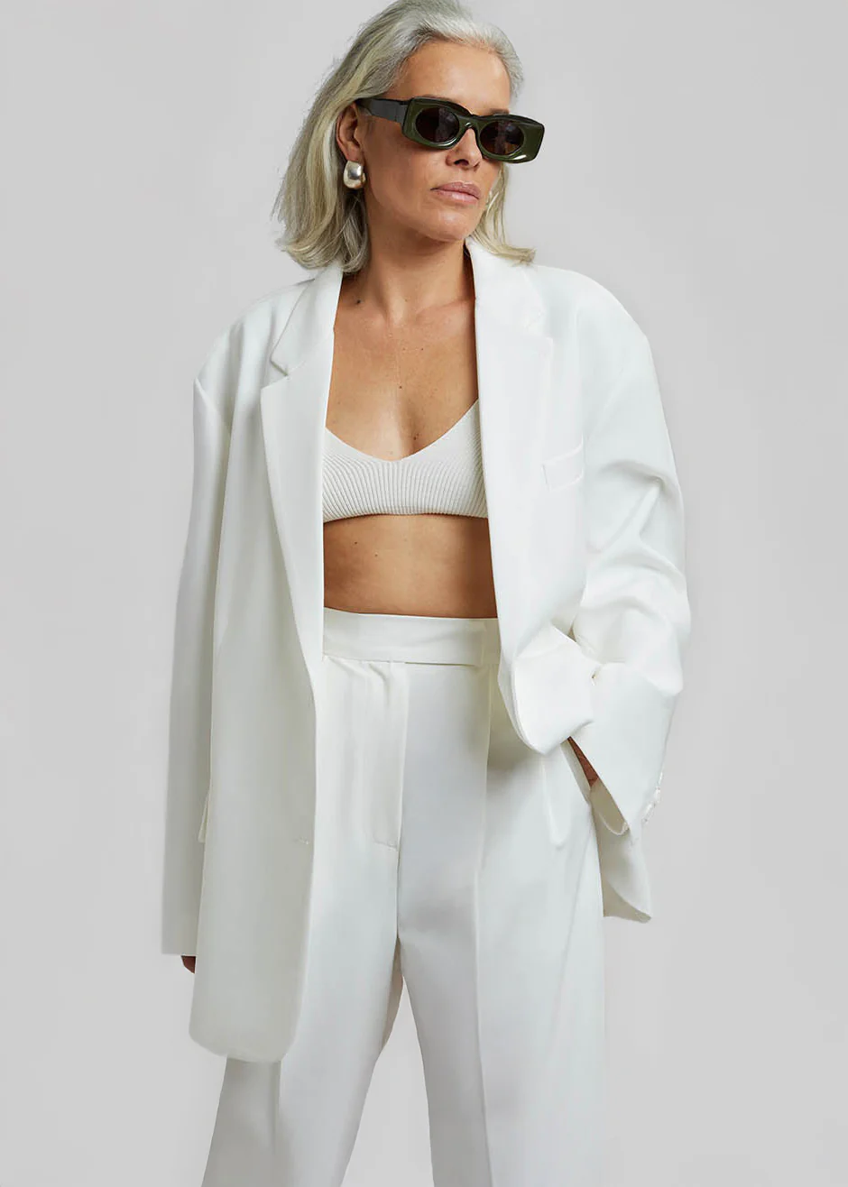 Bea Suit Pants - White - Image 6