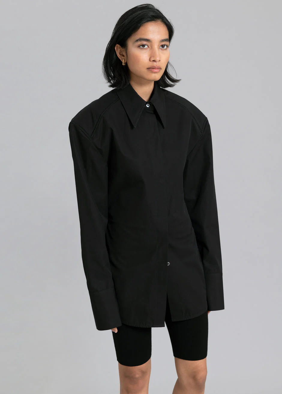 Bec Padded Shirt - Black - Image 4