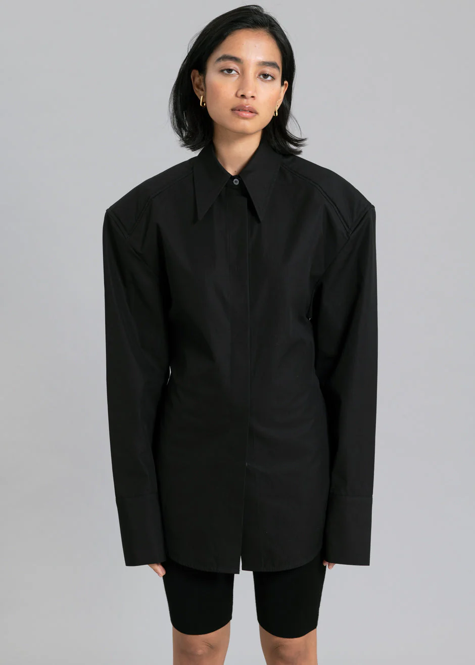 Bec Padded Shirt - Black - Image 6