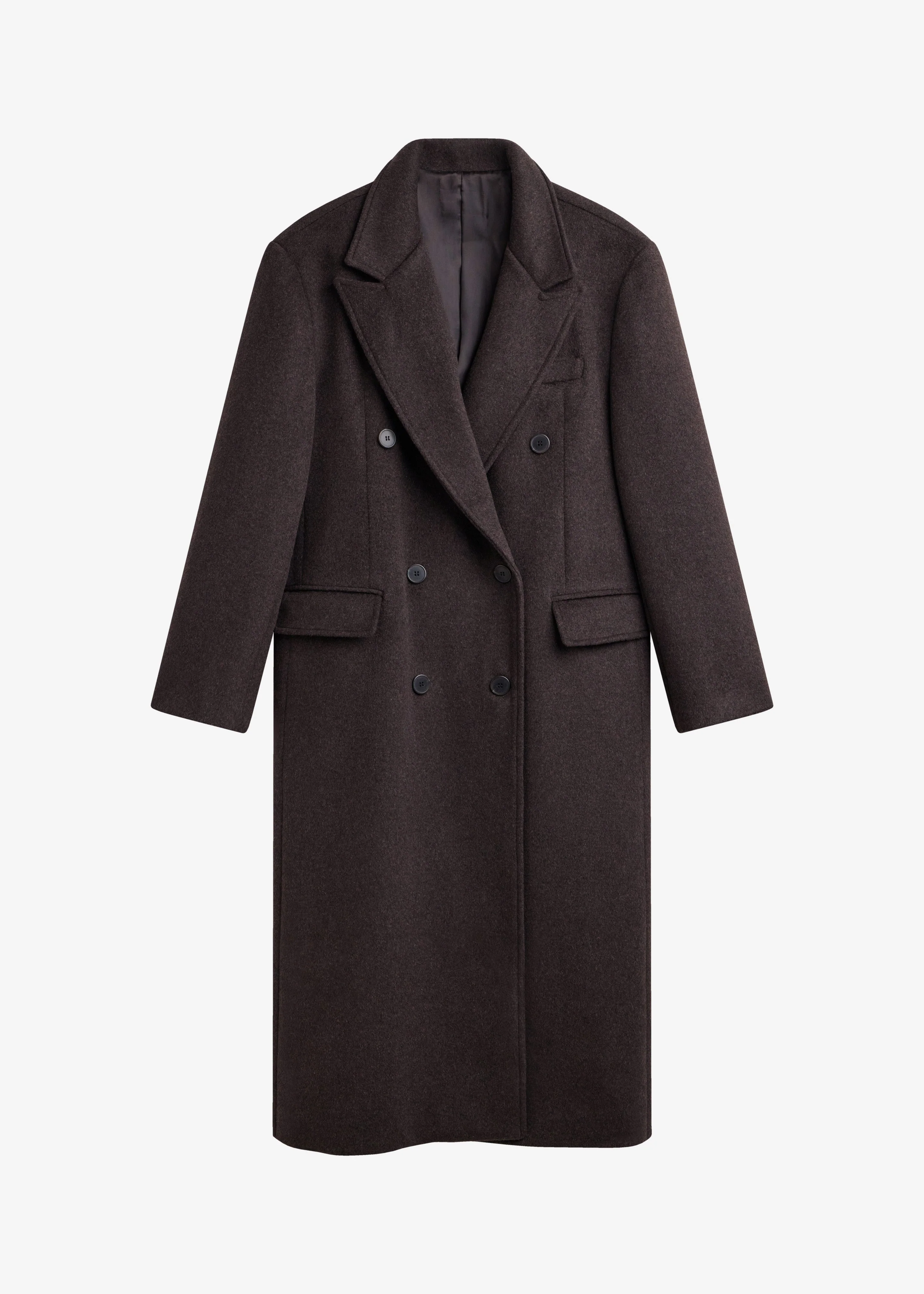 Bellace Wool Coat - Brown - Image 9