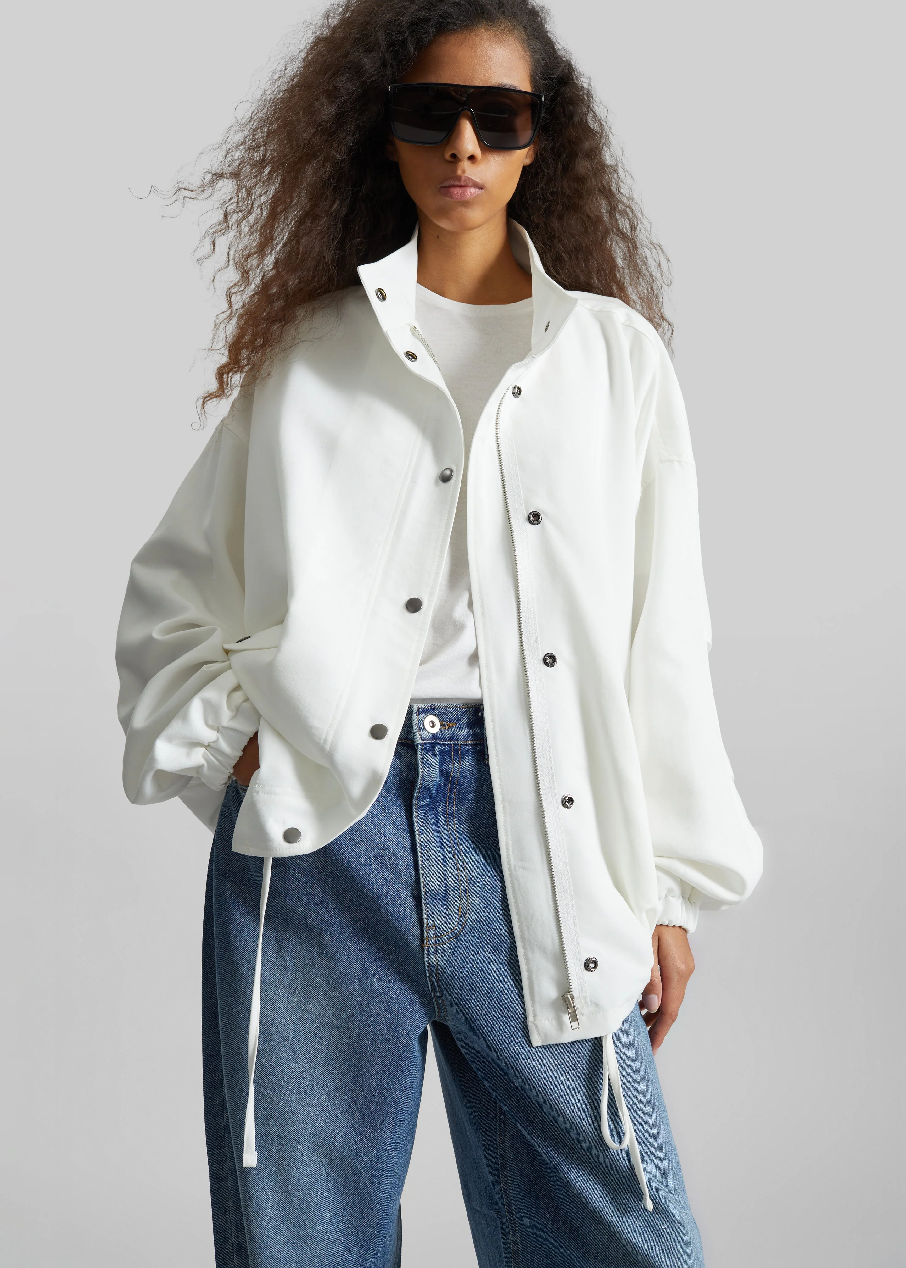 Bellona Blouson Jacket - White