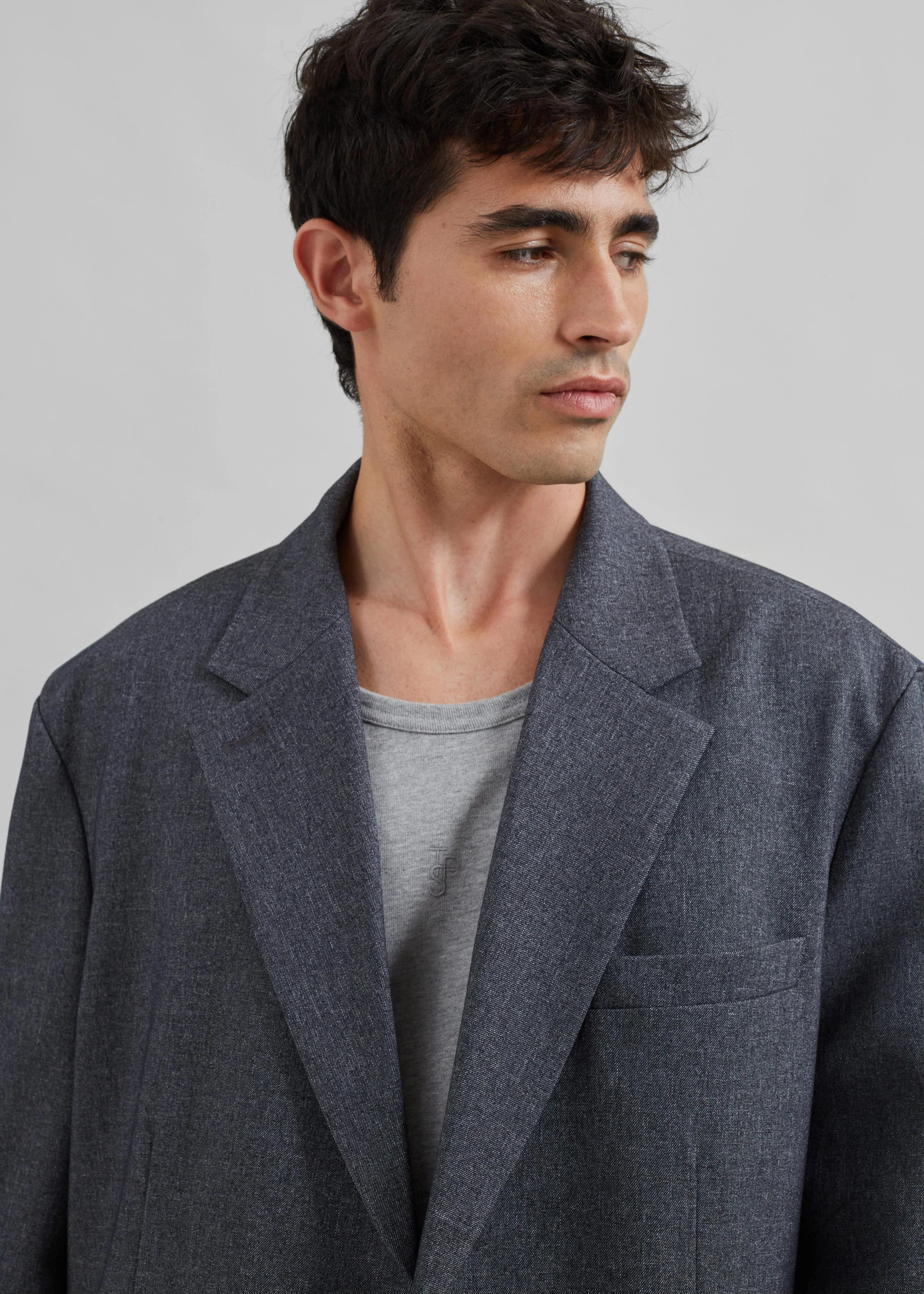 Beo Blazer - Grey Melange - Image 5