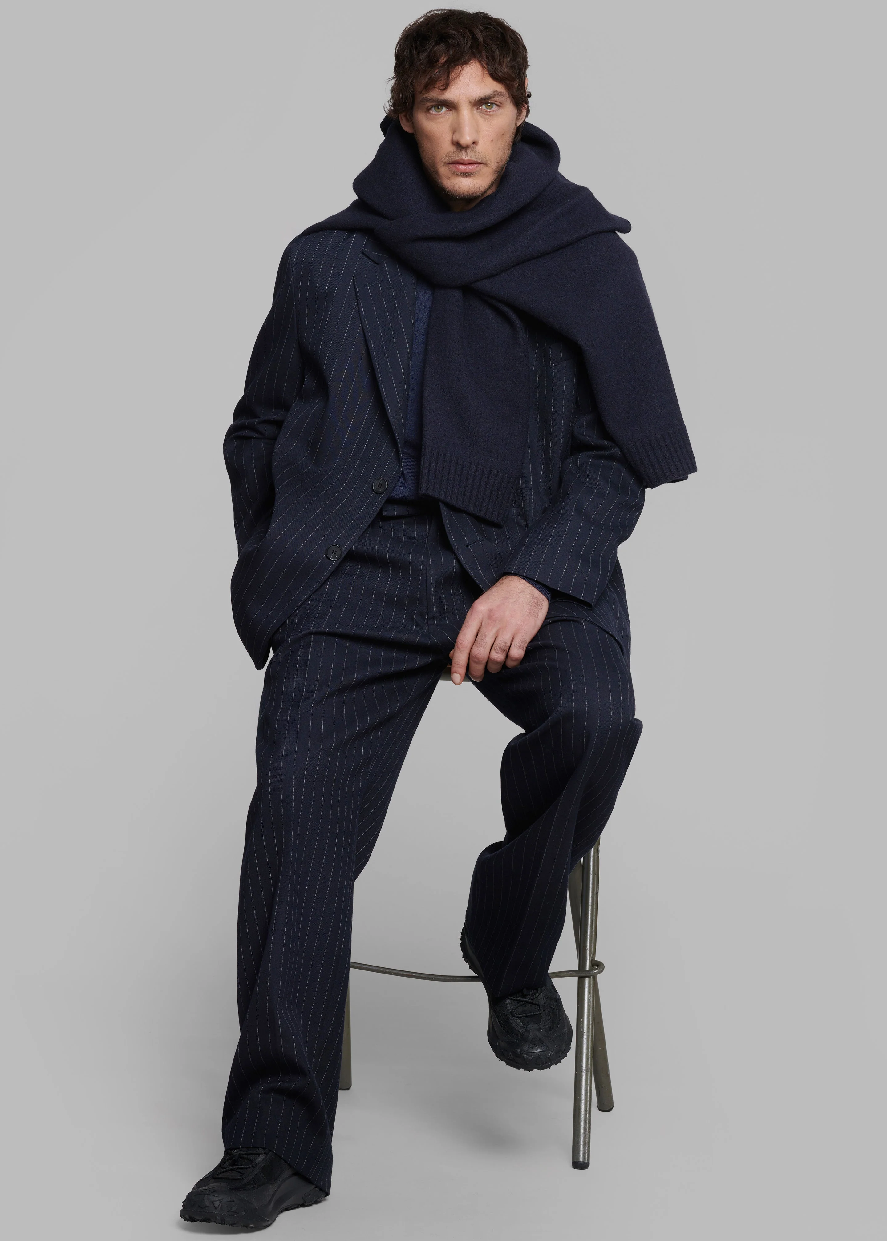 Beo Blazer - Navy/White Pinstripe - Image 6