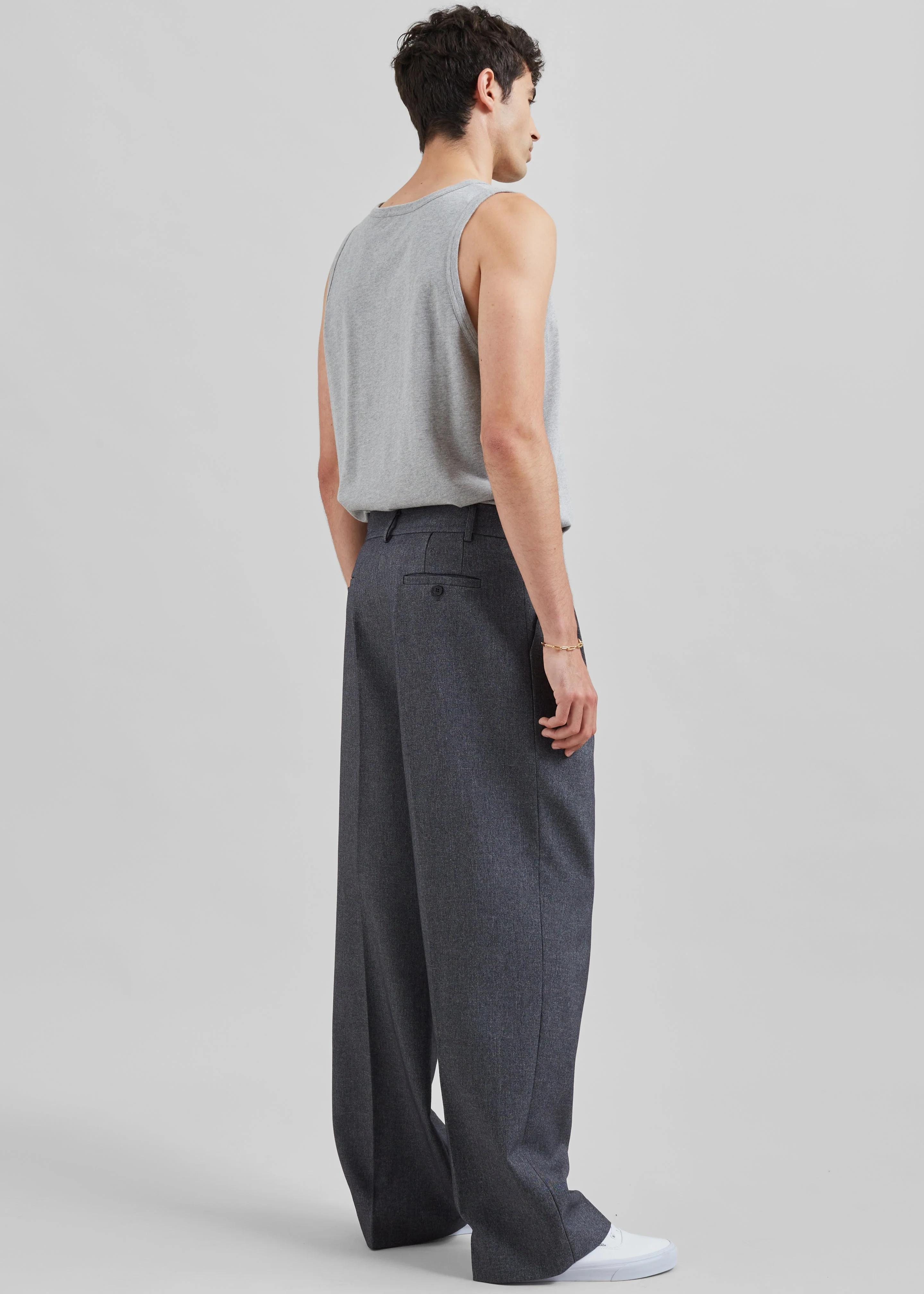 Beo Suit Pants - Grey Melange - Image 10