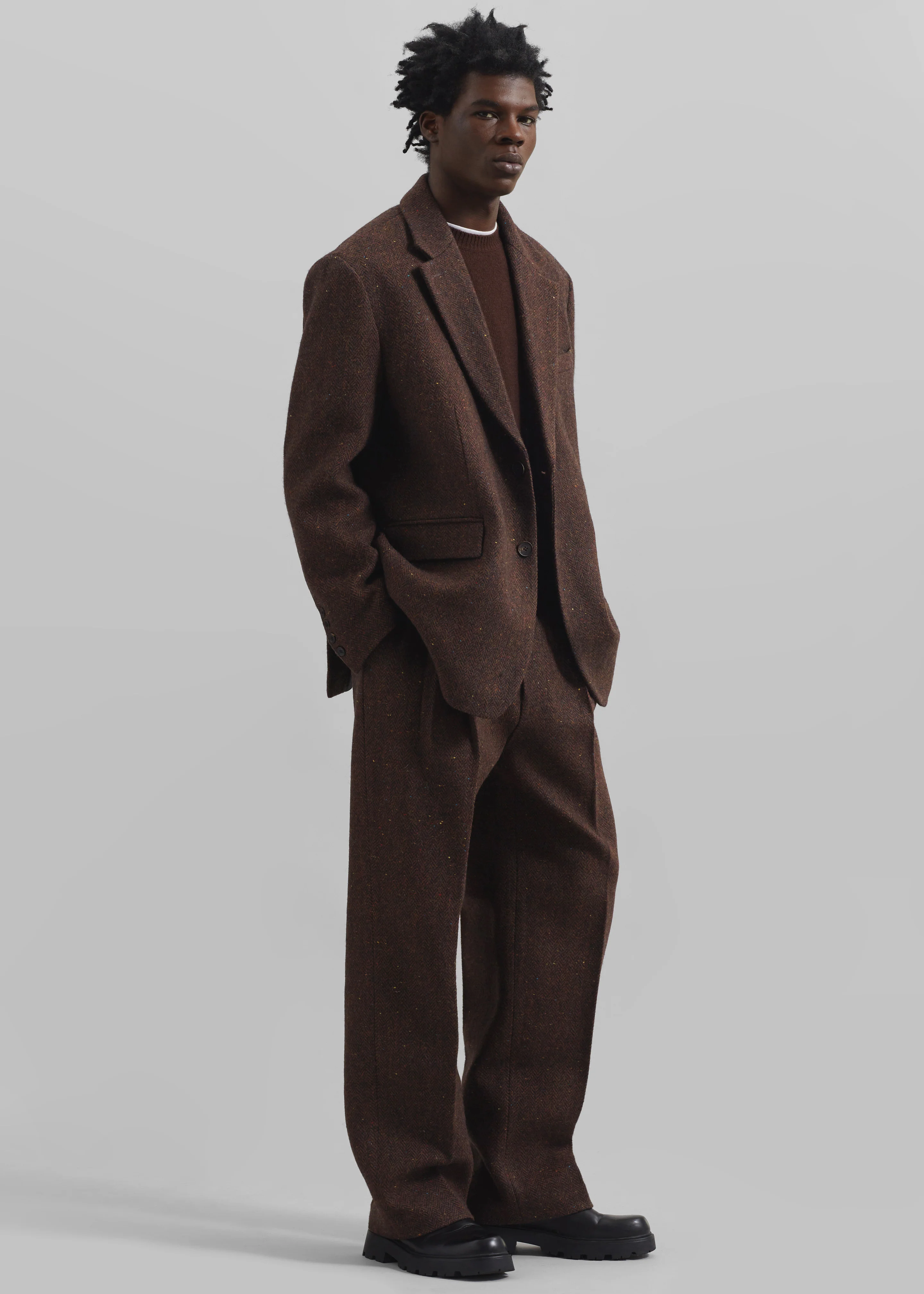 Beo Wool Blazer - Brown - Image 5