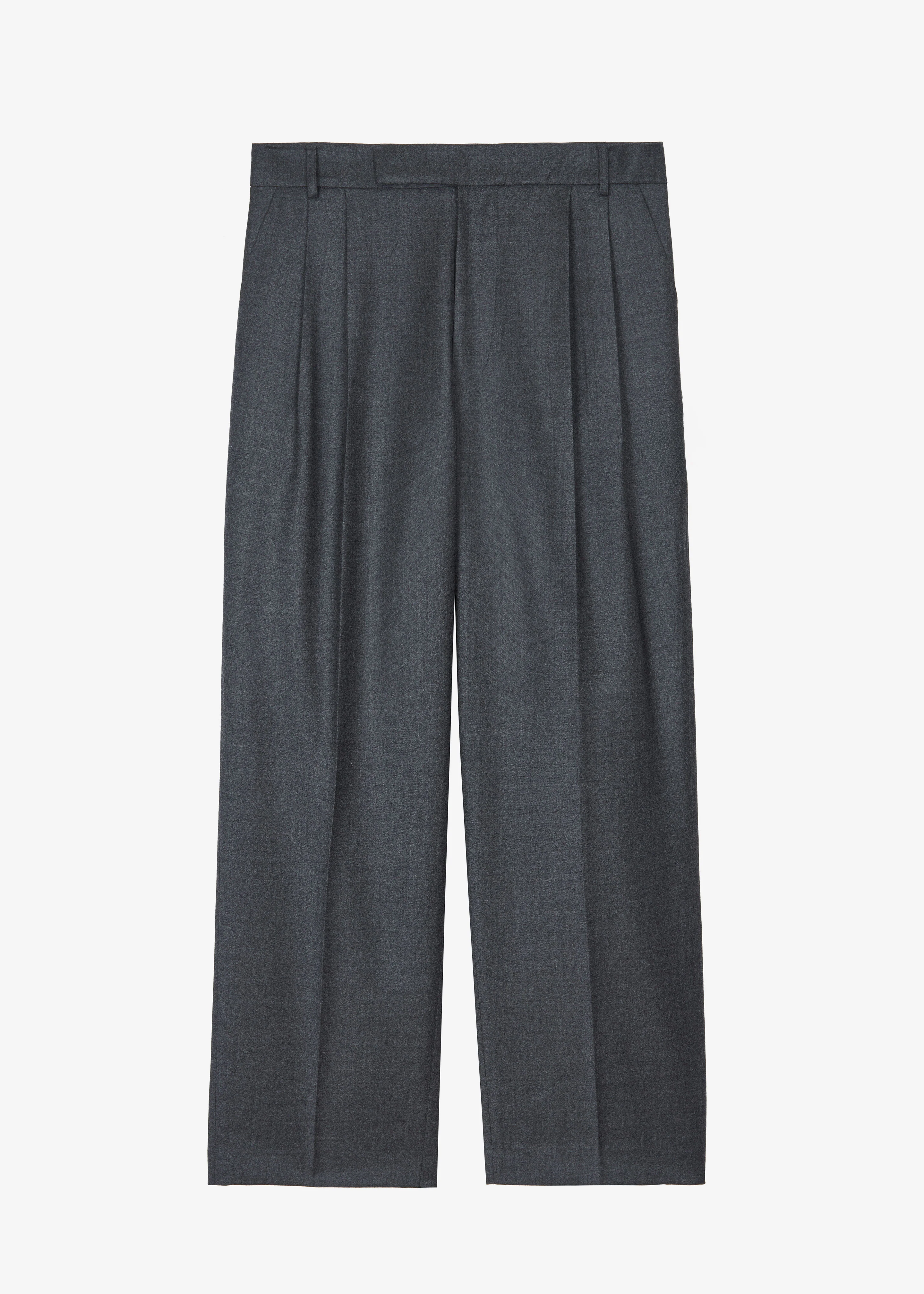 Beo Wool Flannel Suit Pants - Charcoal - Image 10