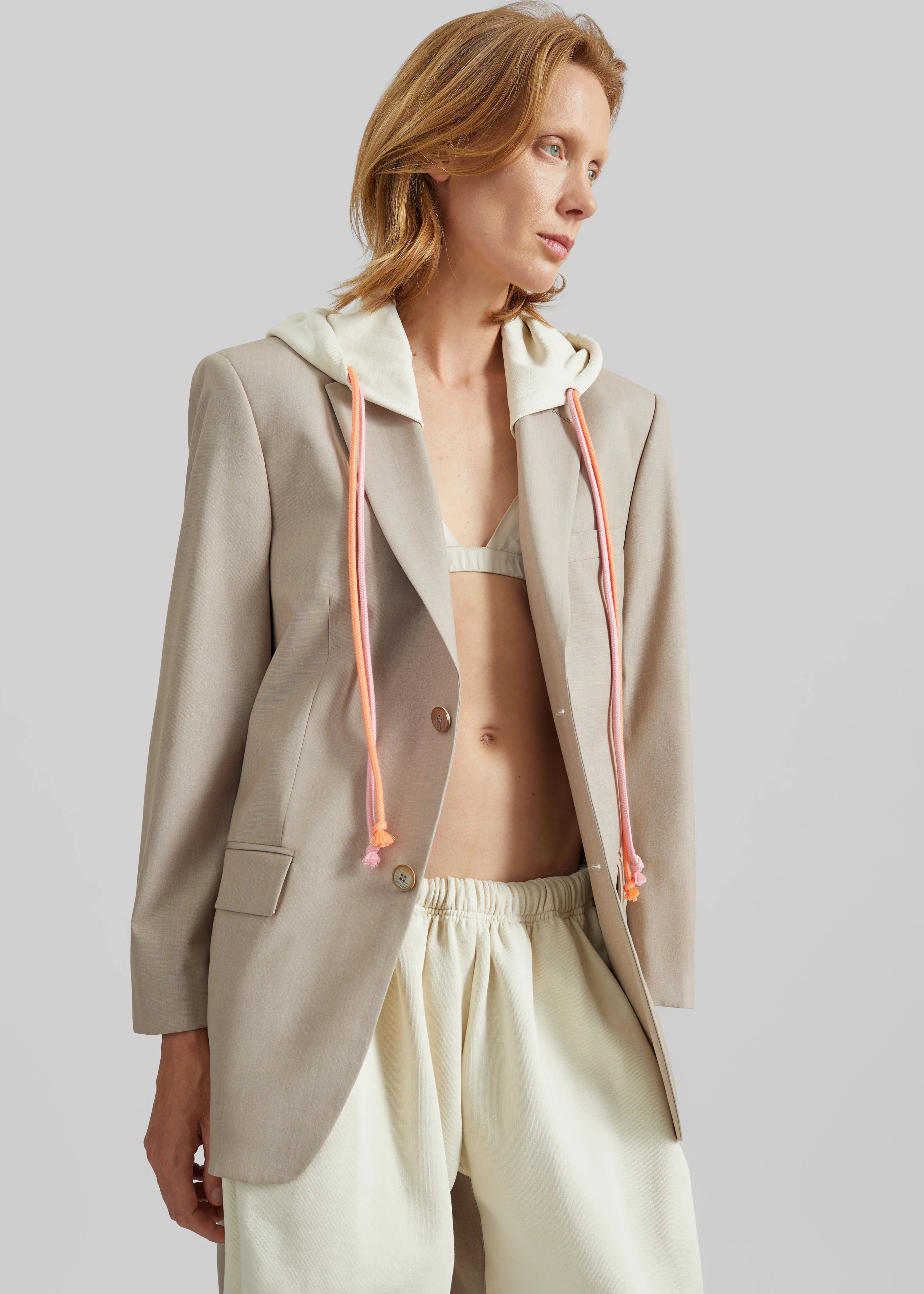 Bettter Track Suit Blazer - Tan - Image 2