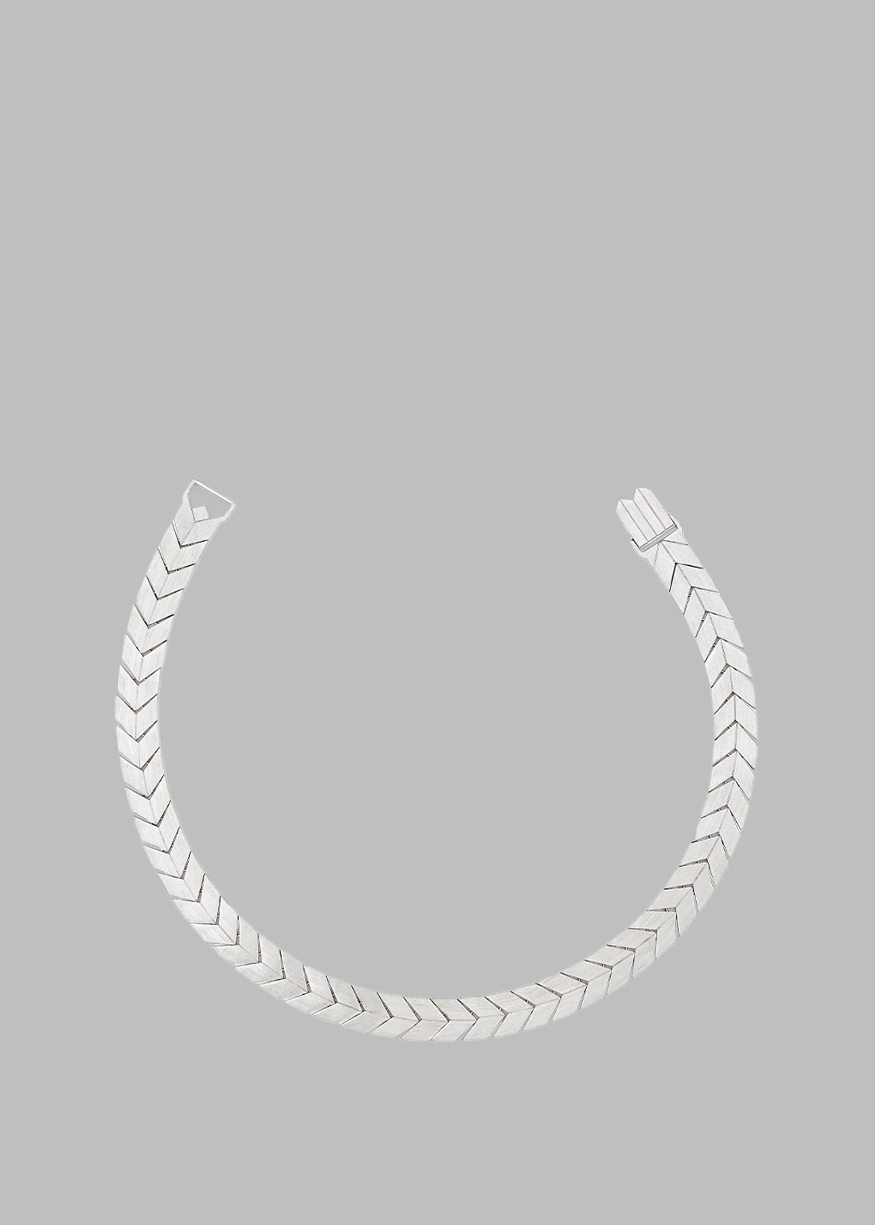 Bevza Flat Spikelet Choker - Steel Grey - Image 2