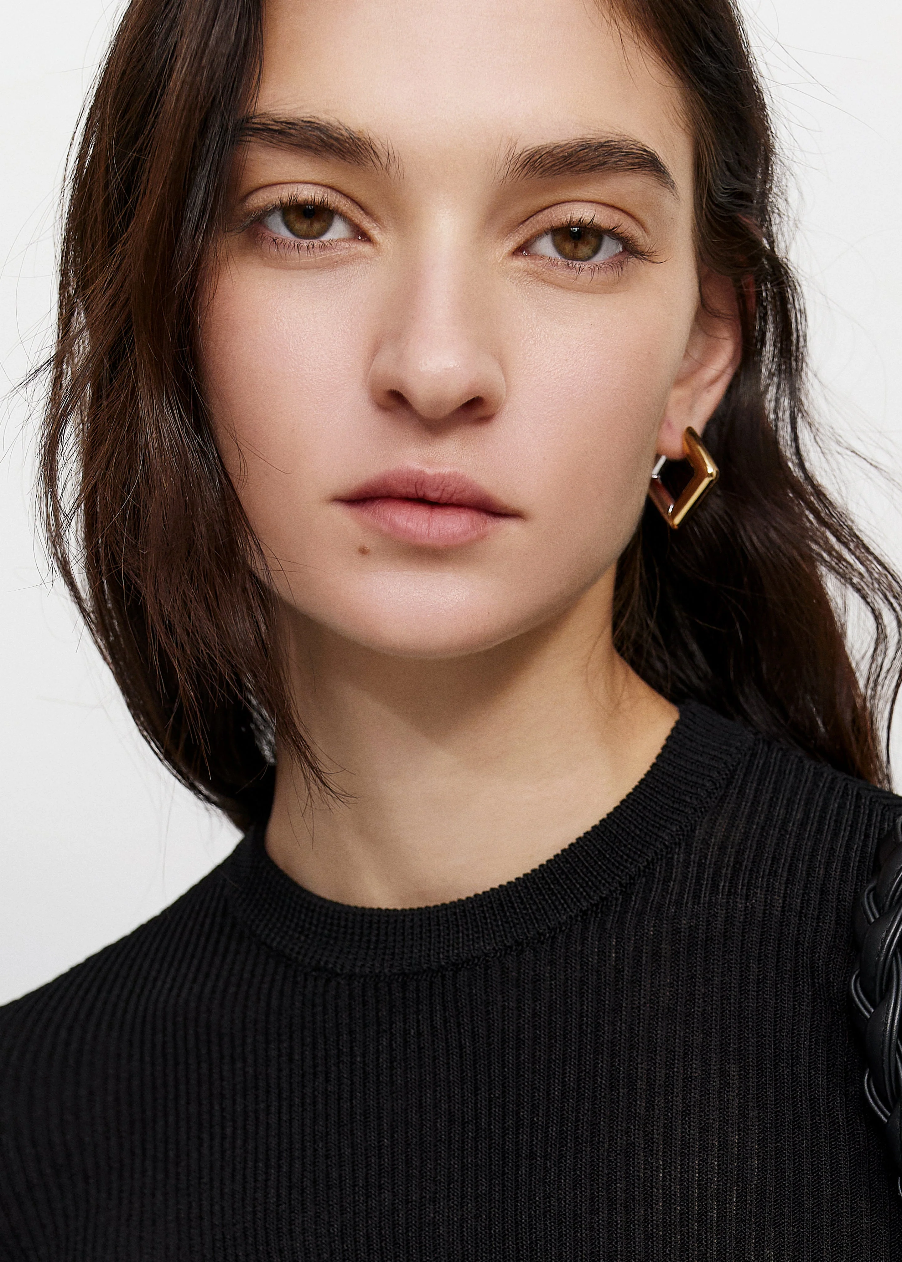 Bevza Square Earrings - Golden/Silver - Image 2