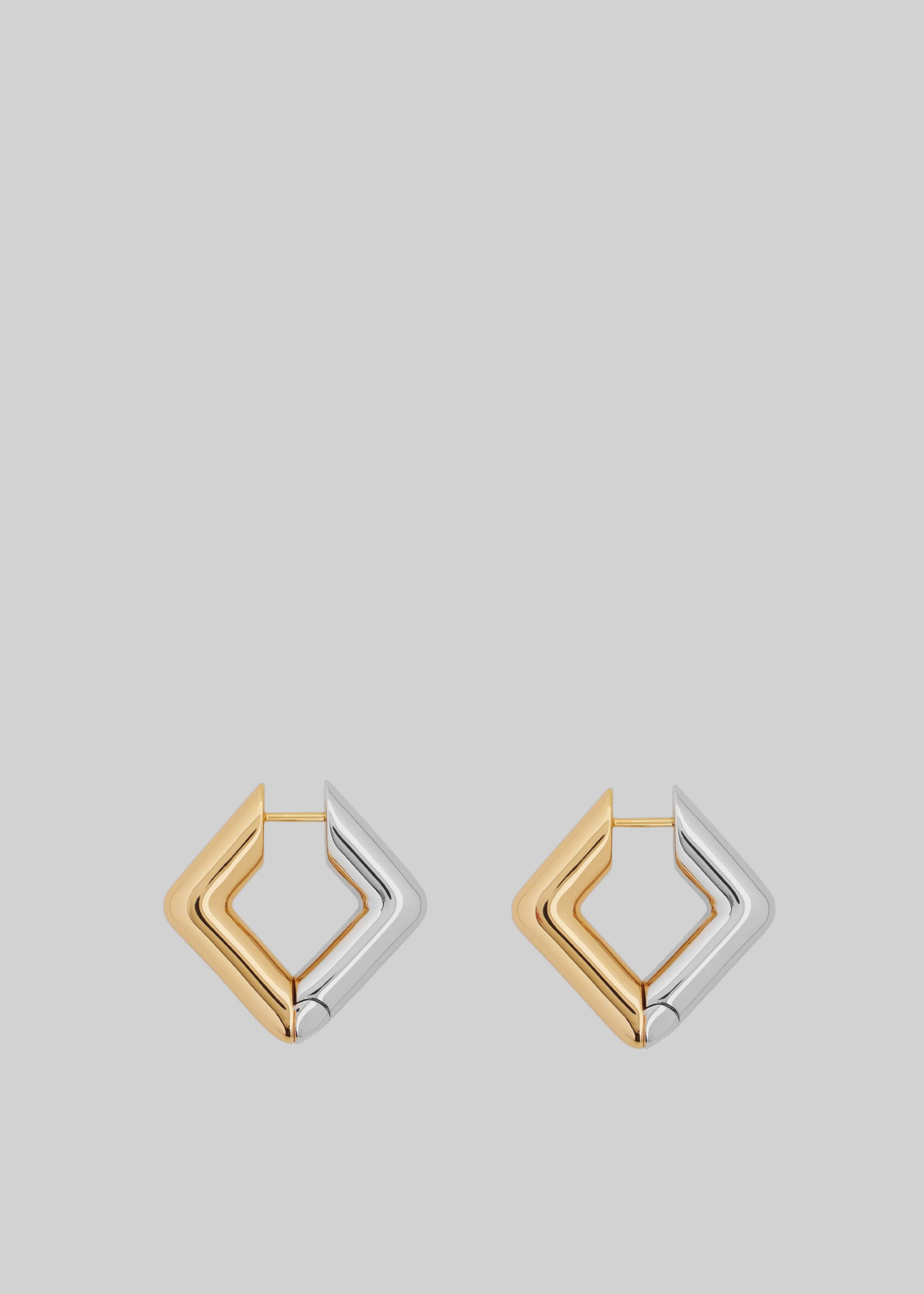 Bevza Square Earrings - Golden/Silver - Image 3