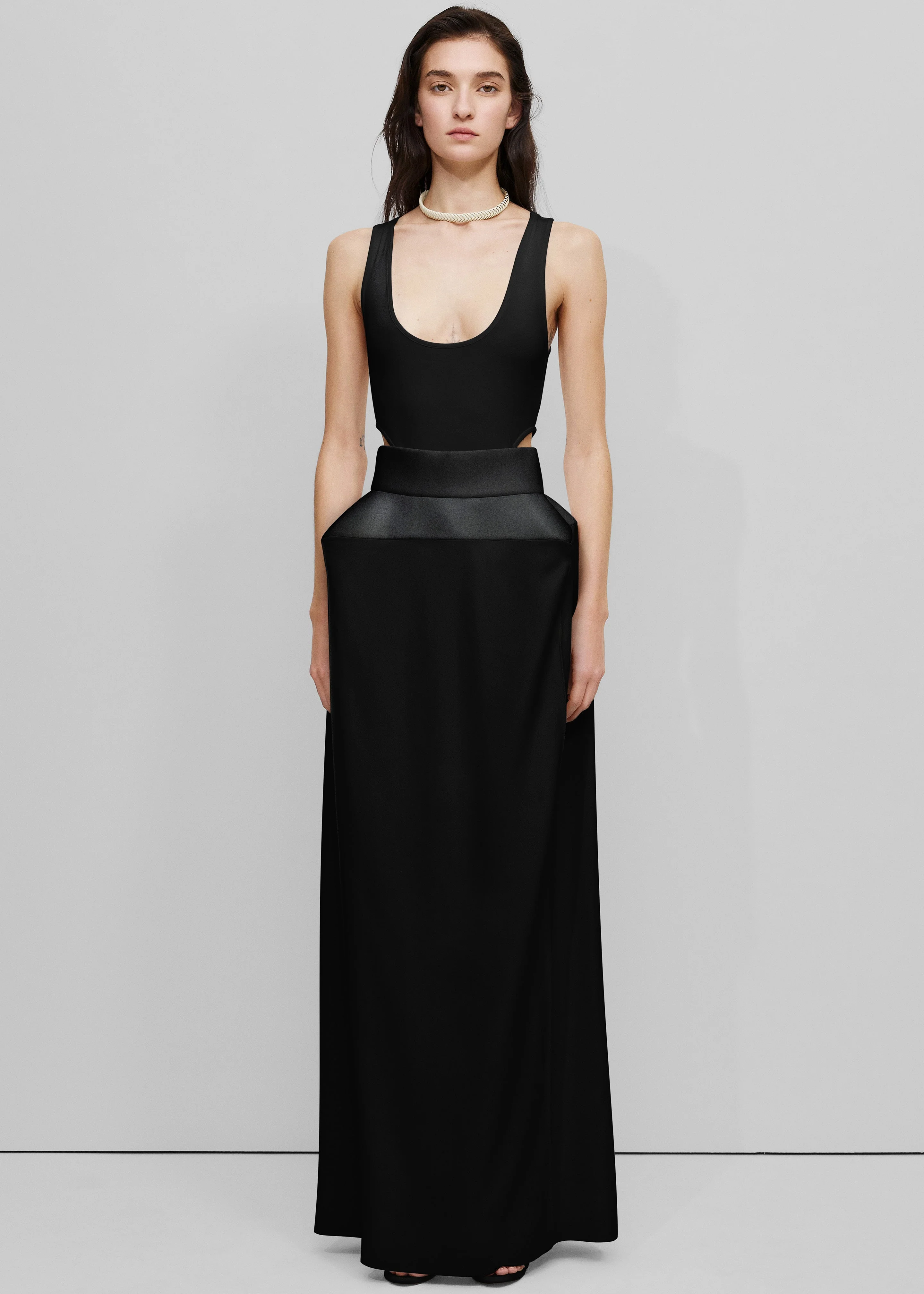 Bevza Structured Skirt - Black - Image 3