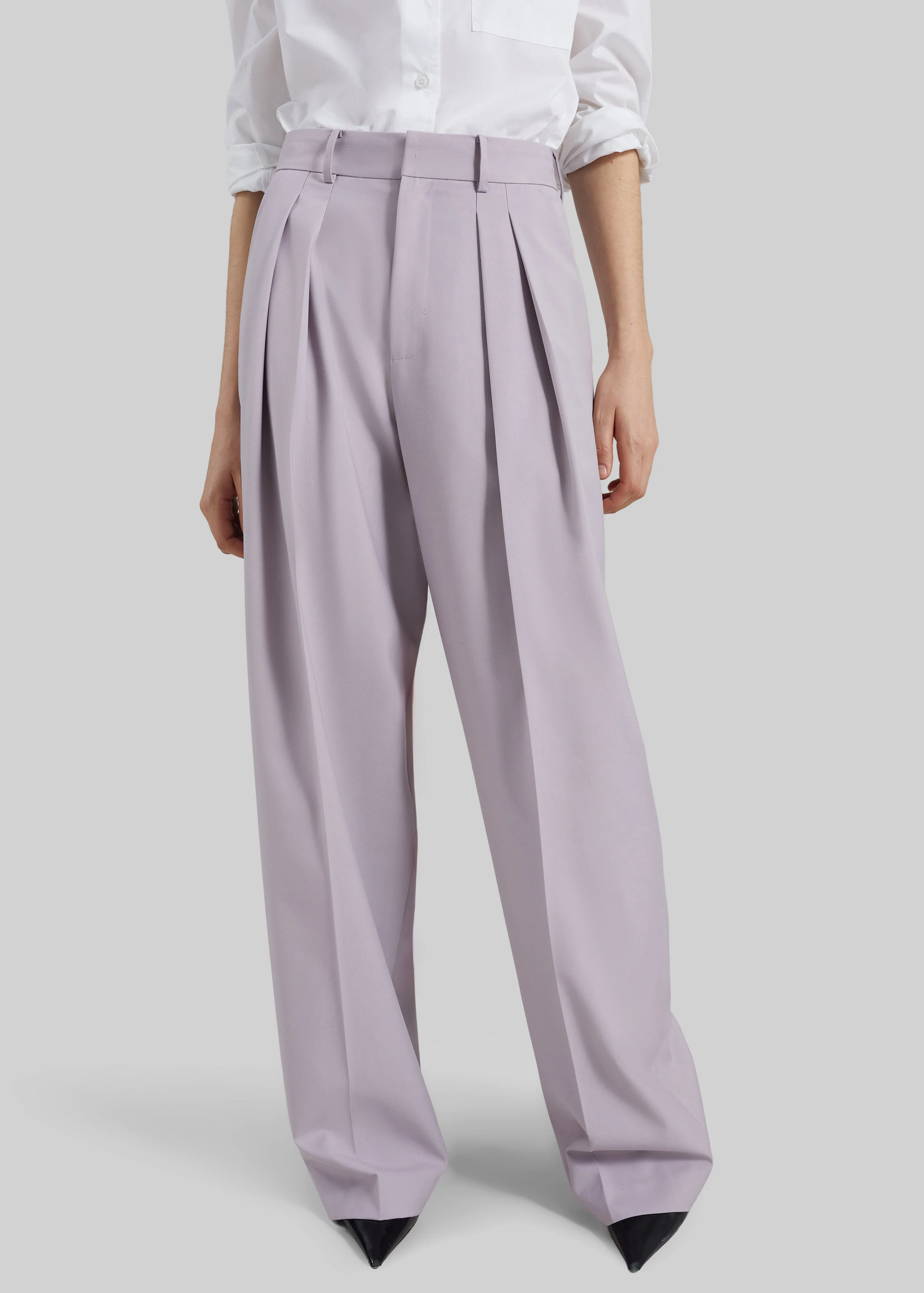 Bielsa Pleated Trousers - Lavender - Image 2