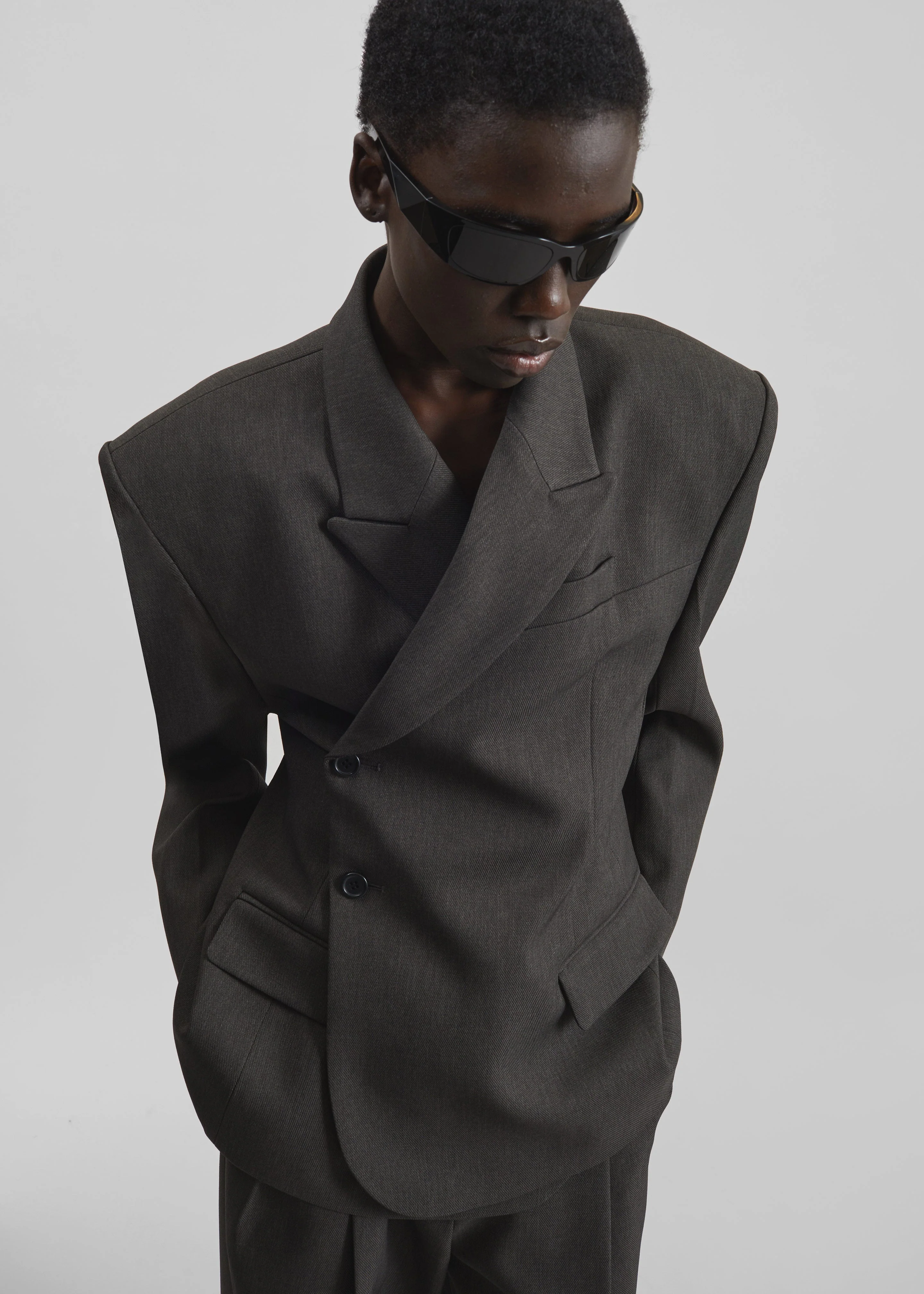 Blerick Crossover Blazer - Dark Grey