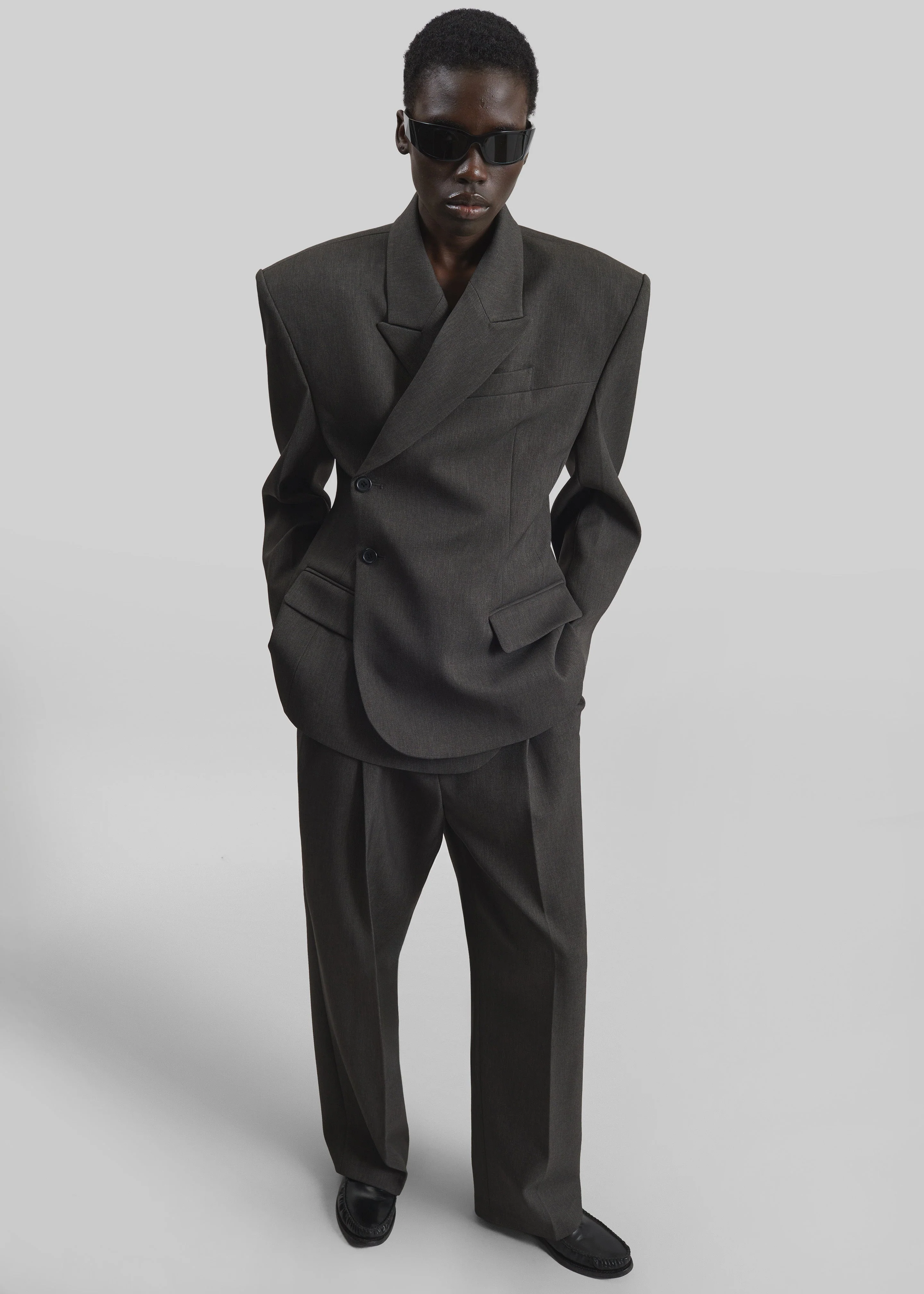 Blerick Crossover Blazer - Dark Grey - Image 4