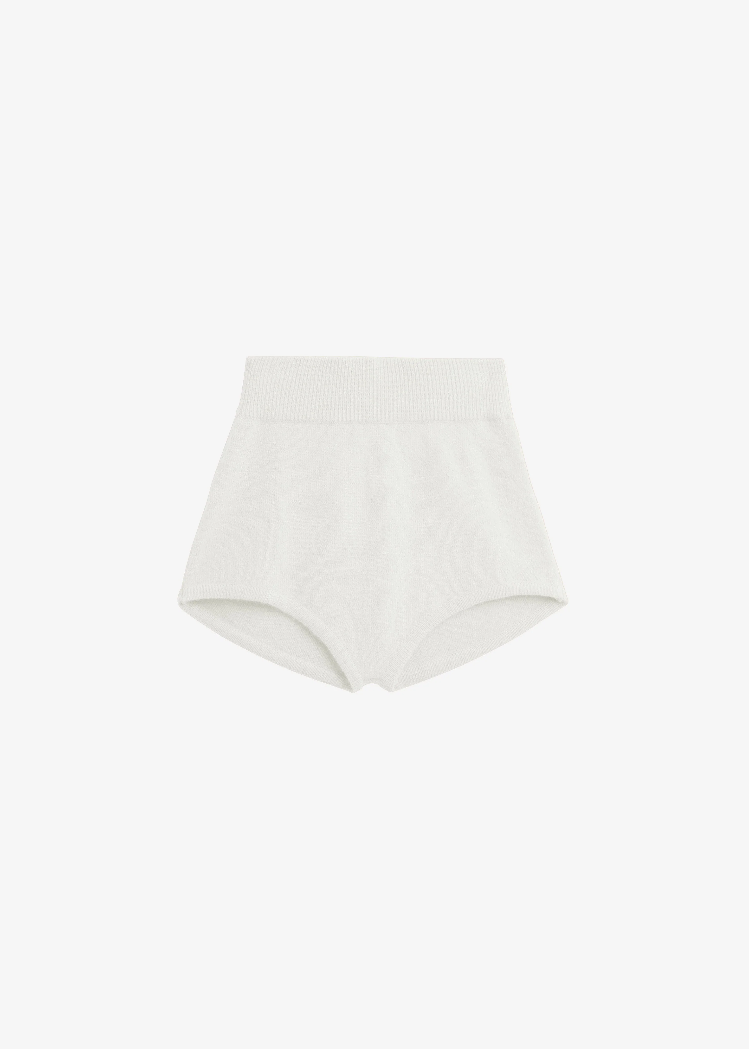 Bresica Knit Hot Pants - Ivory - Image 11