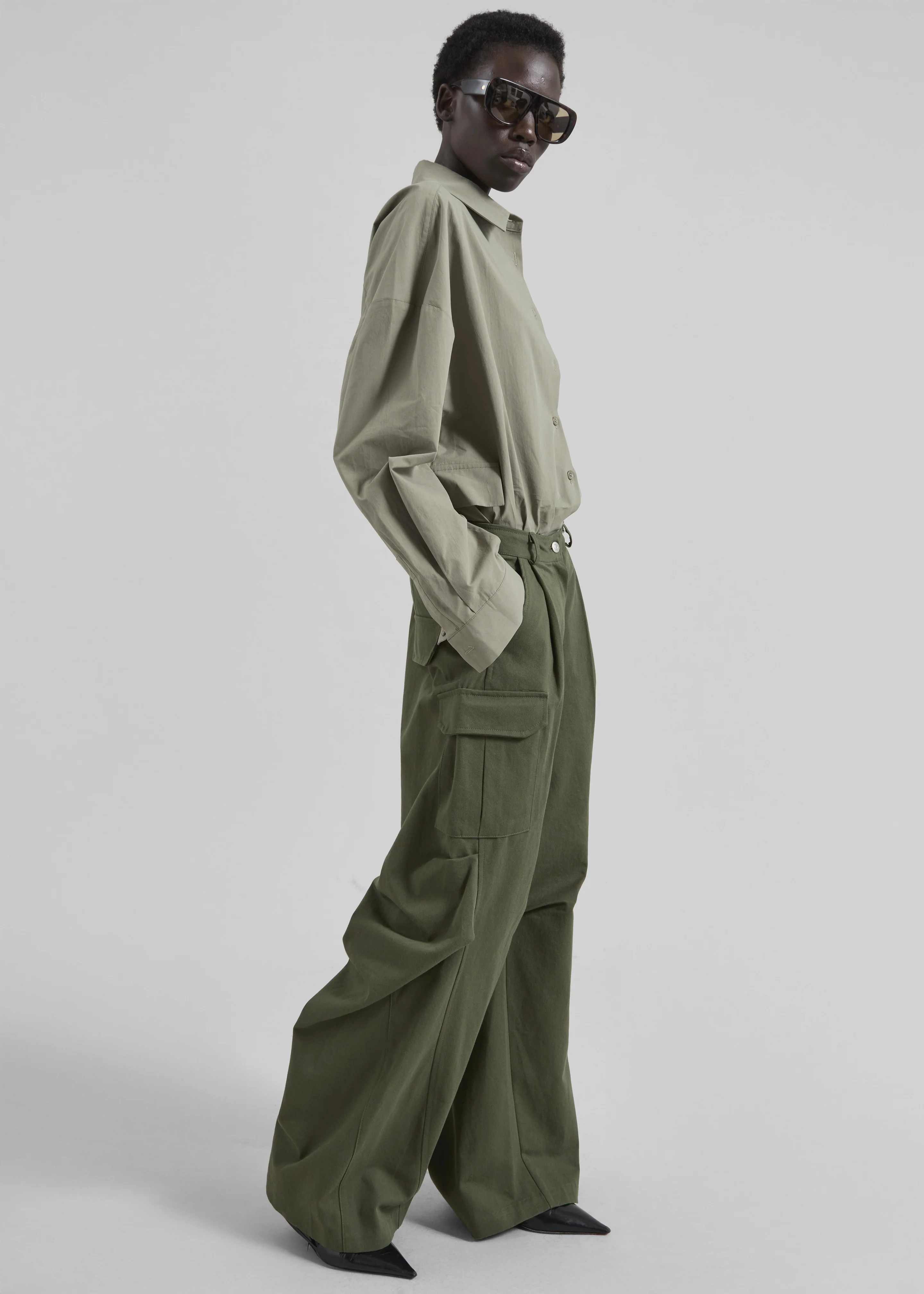 Bronte Cargo Pants - Army Green