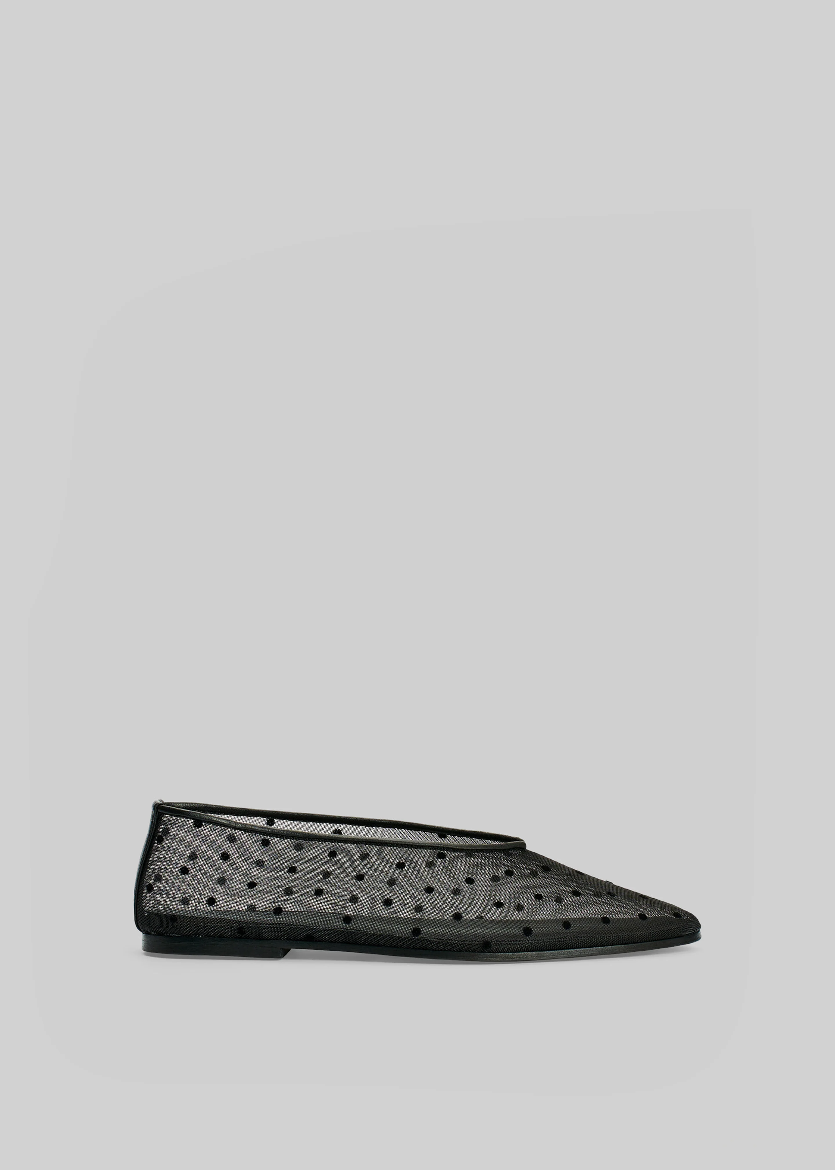 By Malene Birger Ayda Polka Dot Ballerinas - Black