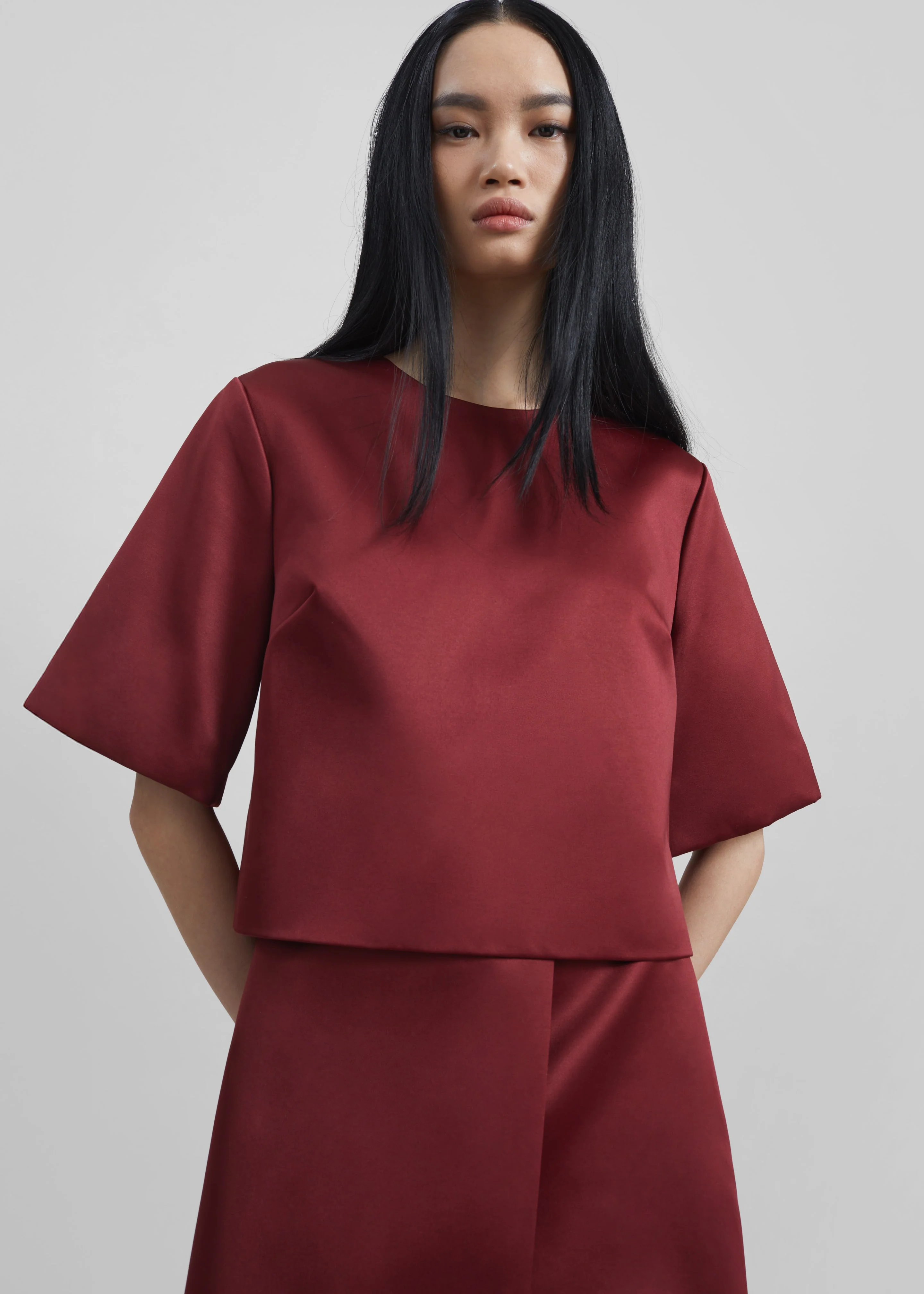 By Malene Birger Hania Top - Cabernet - Image 2
