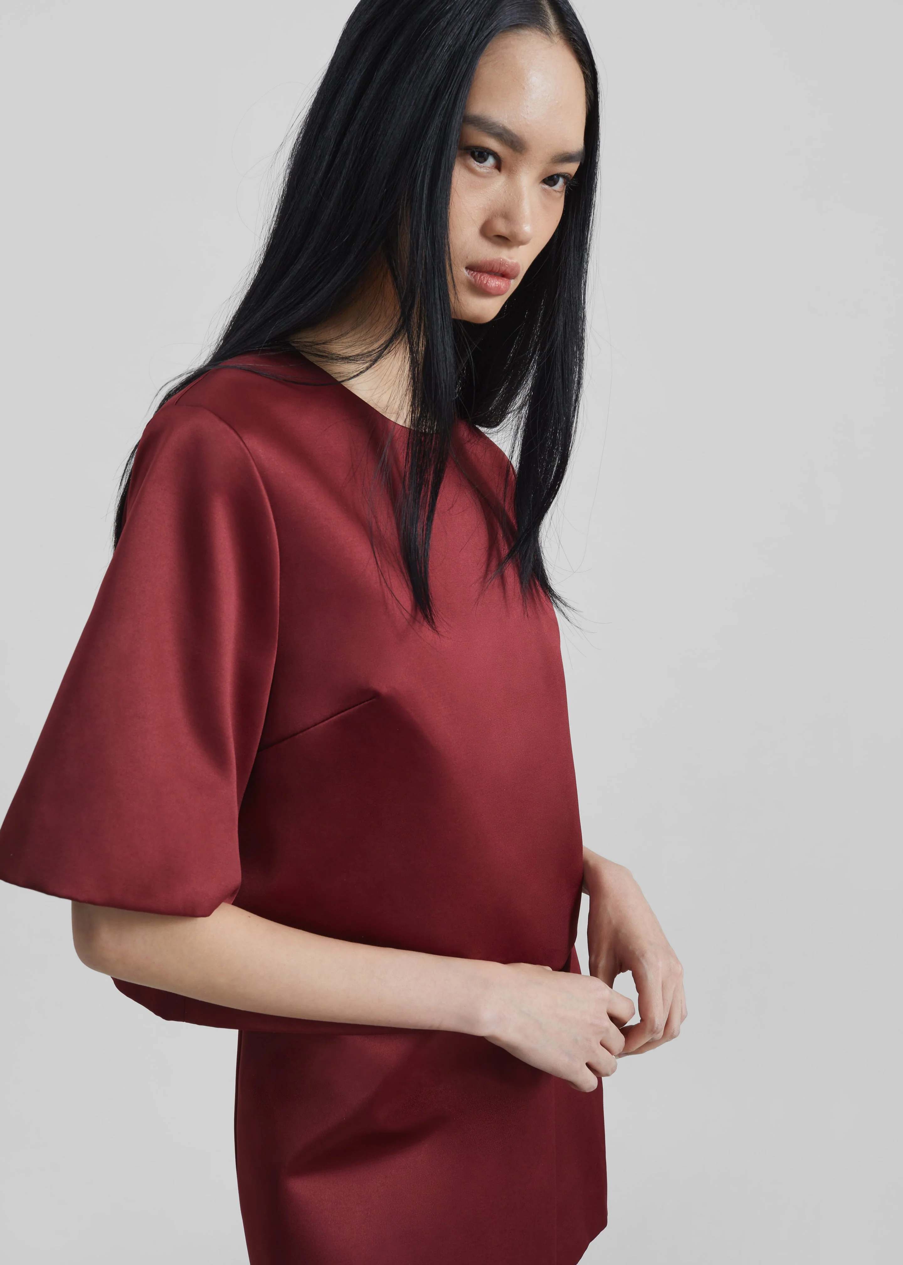 By Malene Birger Hania Top - Cabernet - Image 3