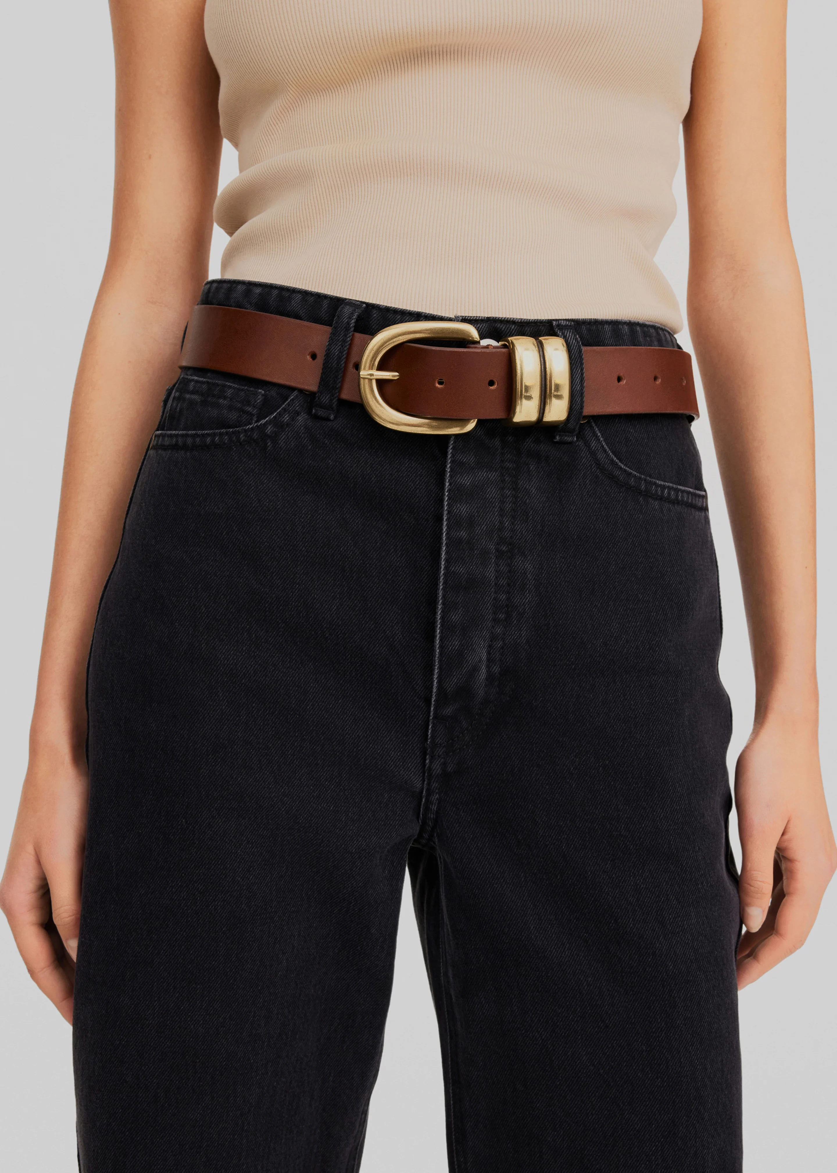 By Malene Birger Zoira Belt - Dark Brown