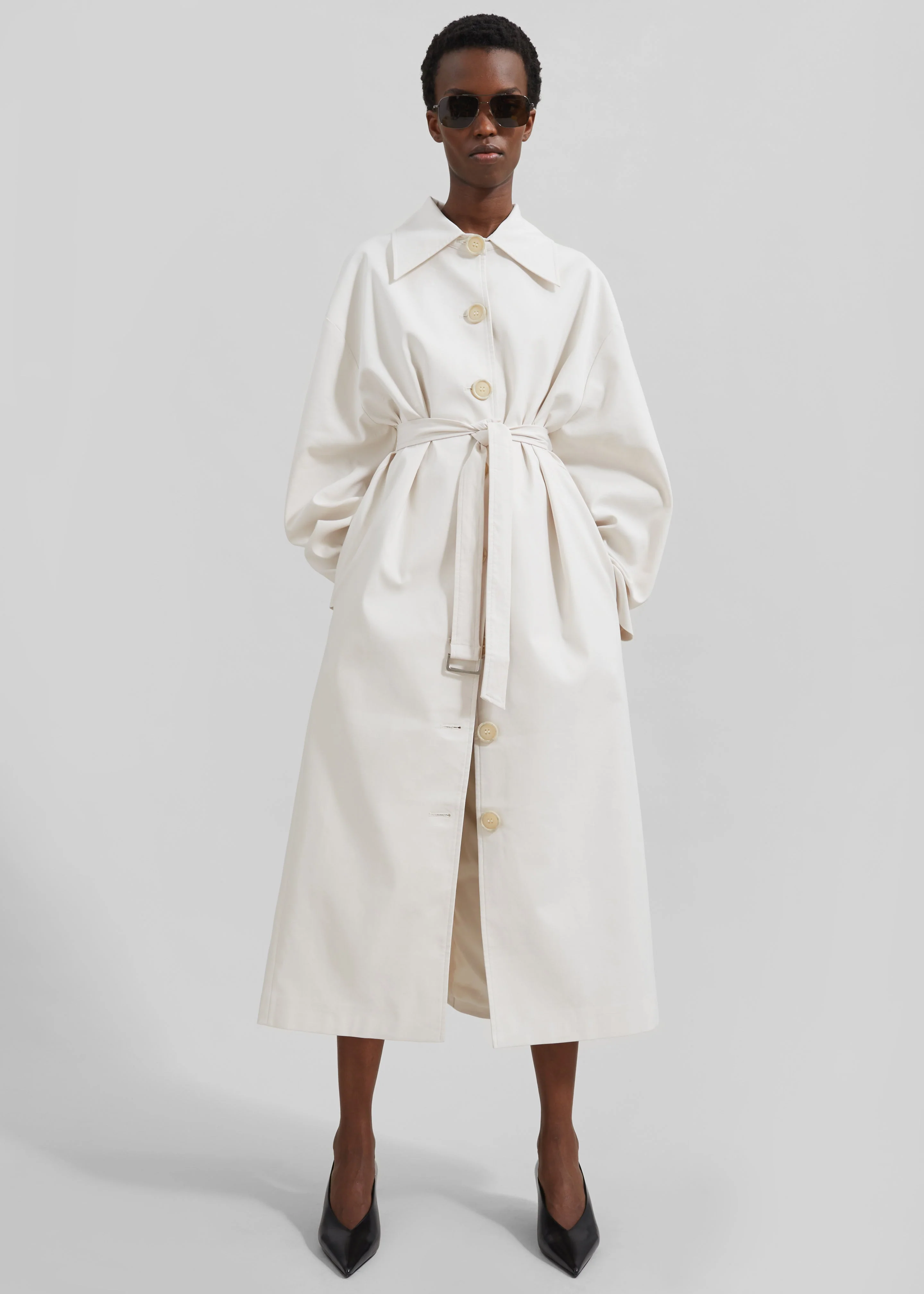 Callyn Trench Coat - Light Beige - Image 3