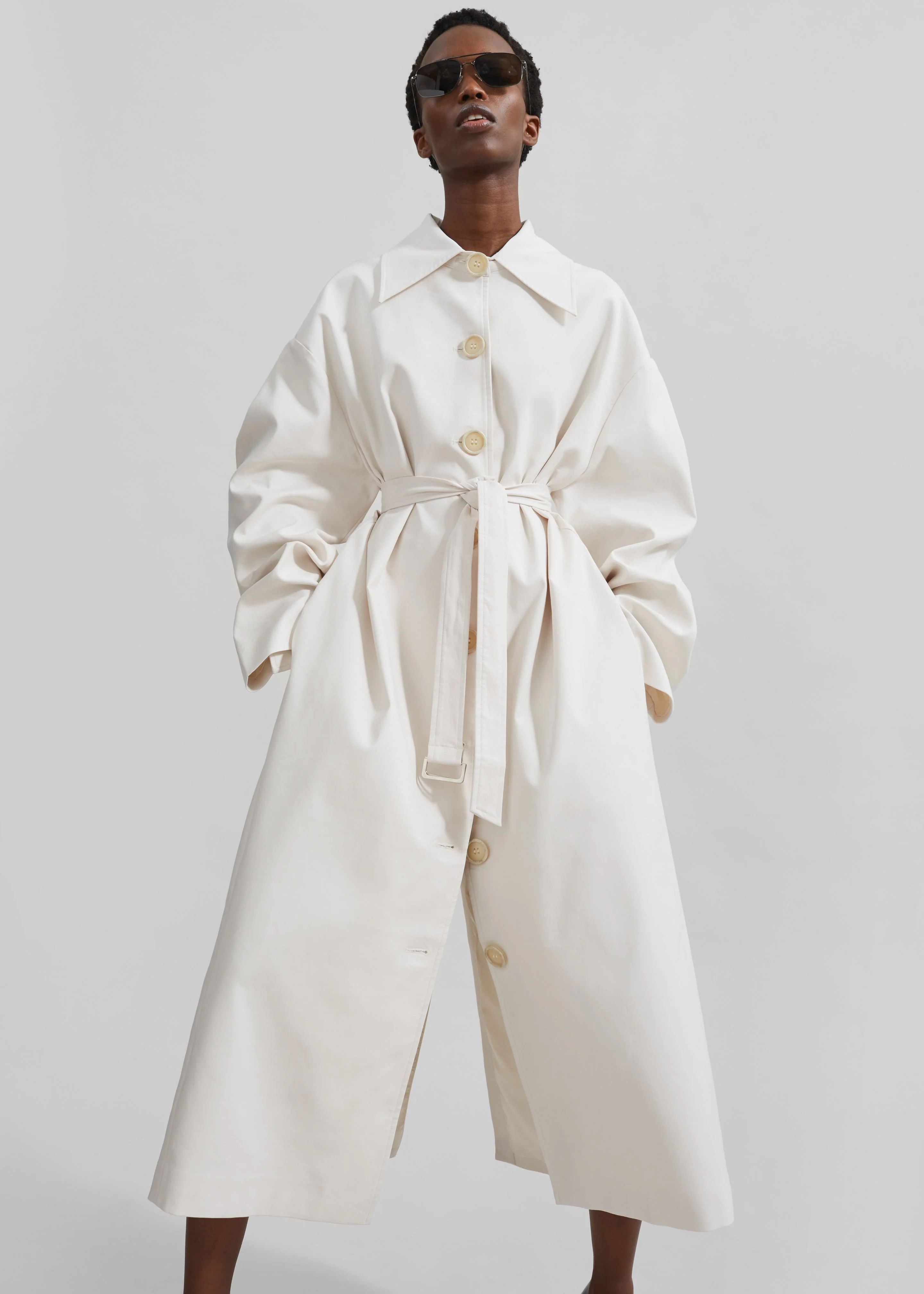 Callyn Trench Coat - Light Beige - Image 4