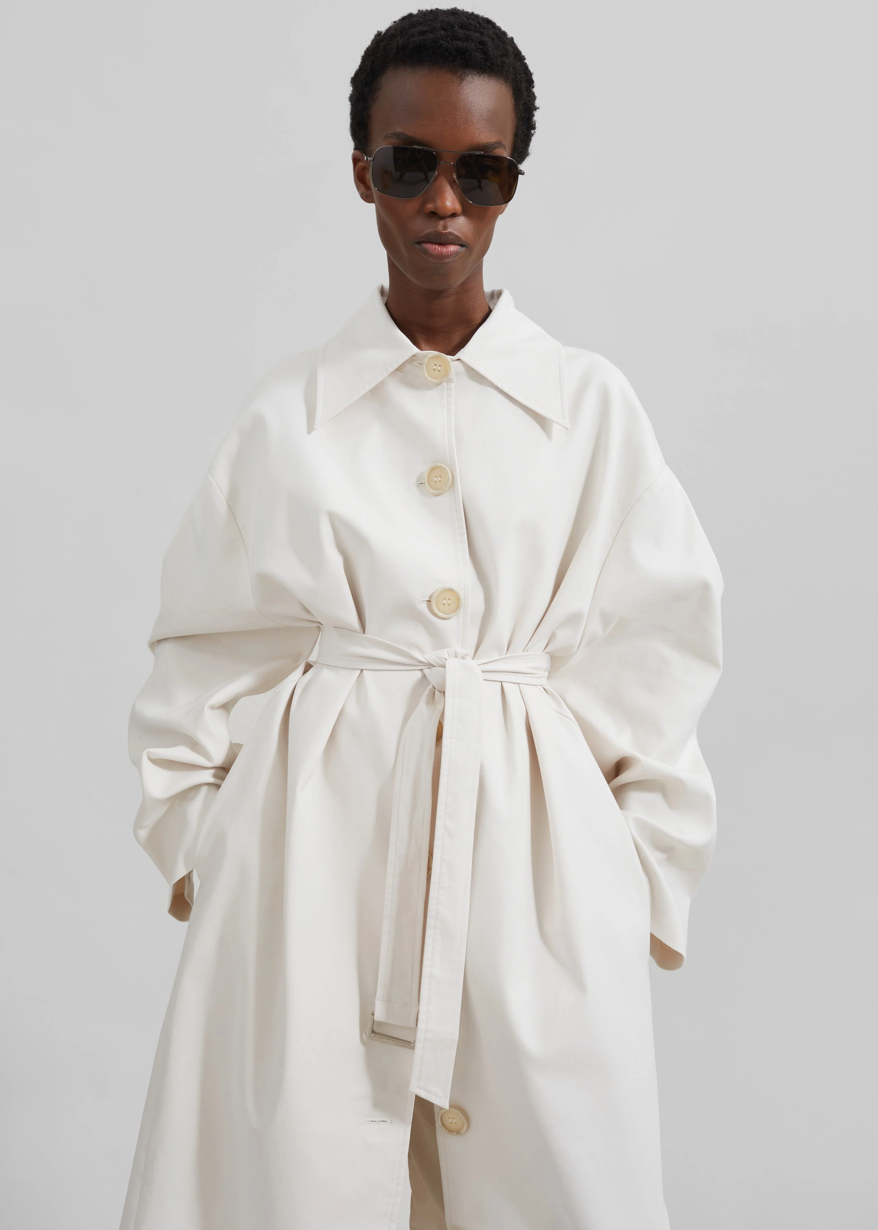 Callyn Trench Coat - Light Beige - Image 6