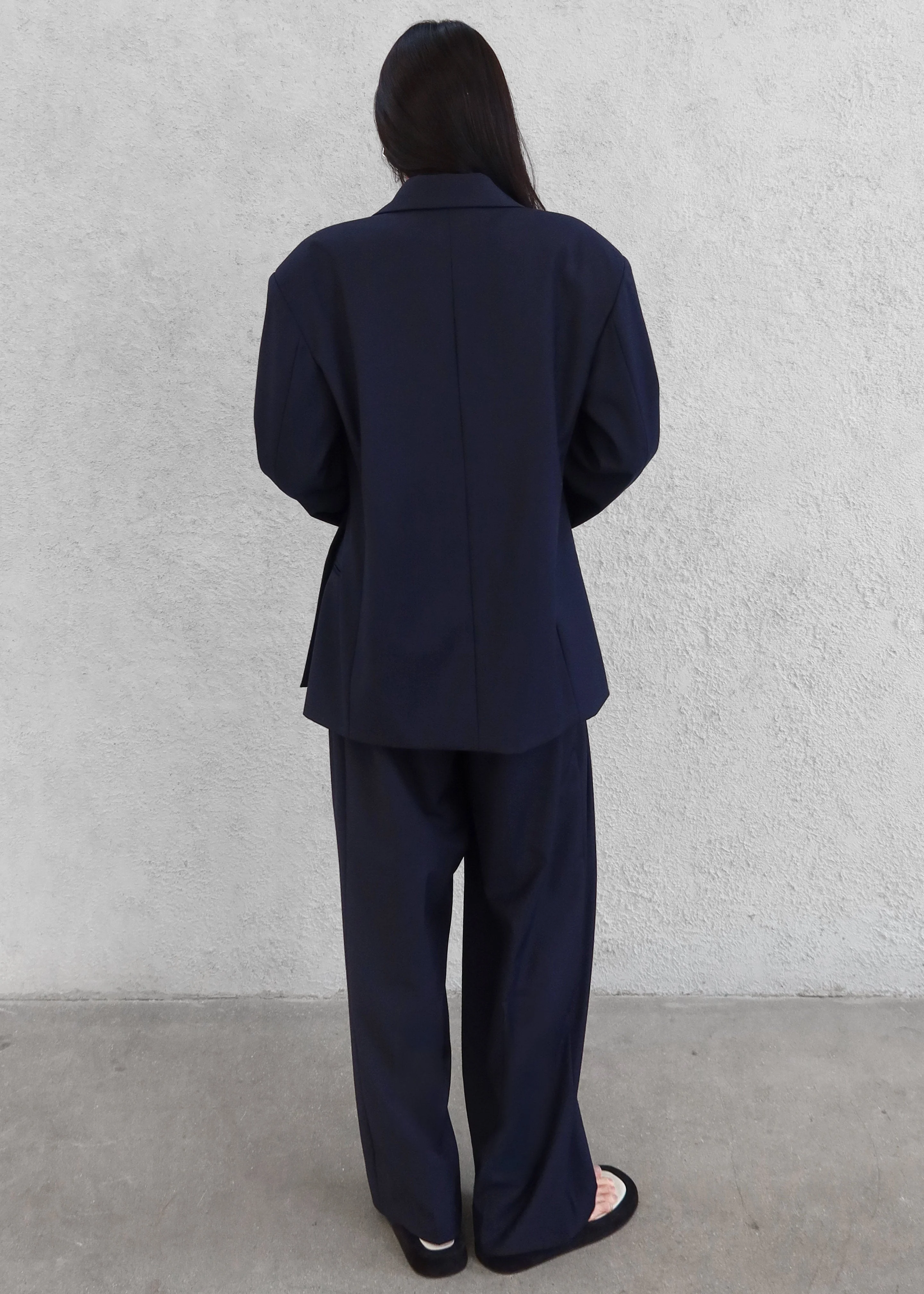 Canmore Pleated Trousers - Navy - Image 7